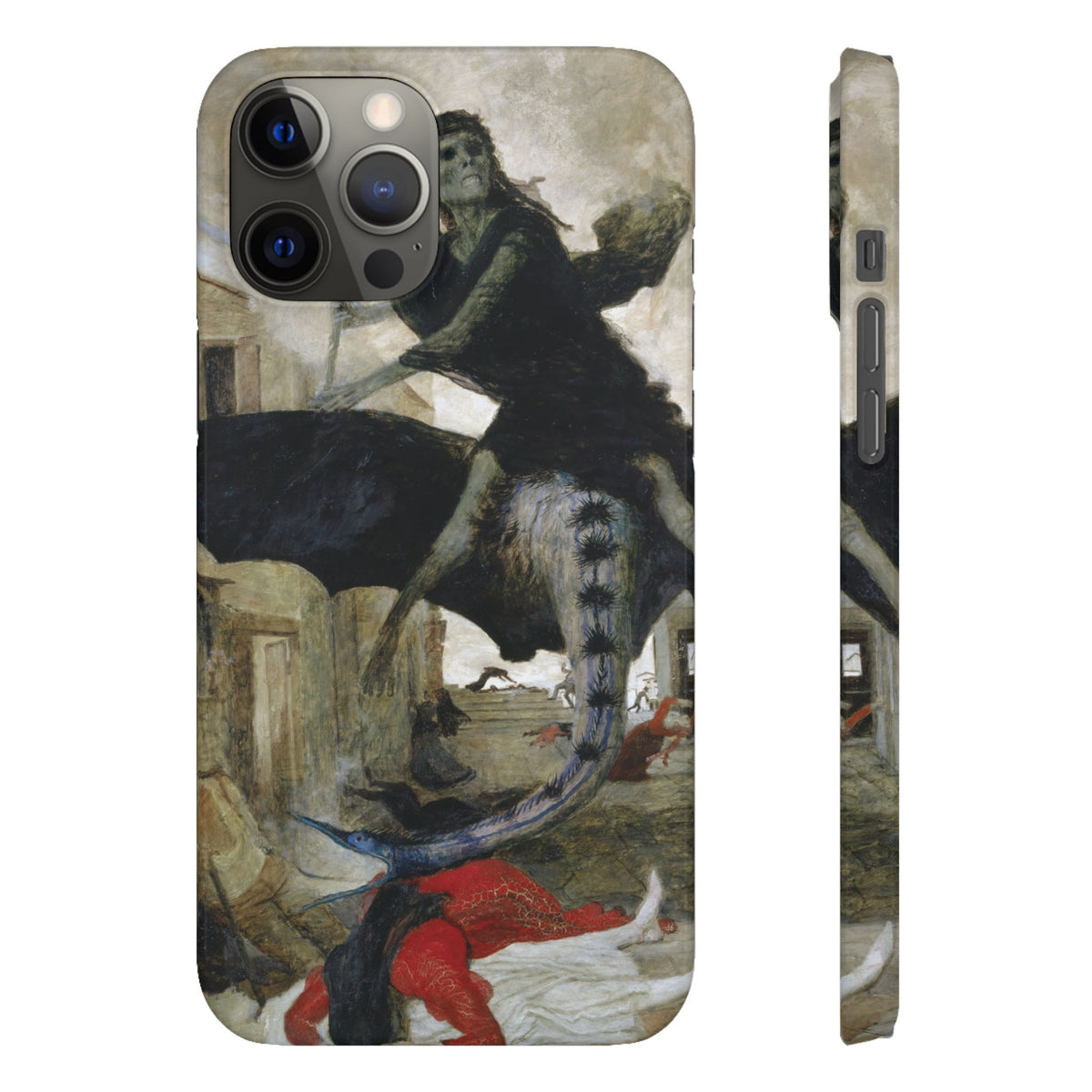 The Plague by Arnold Böcklin - iPhone Slim Case