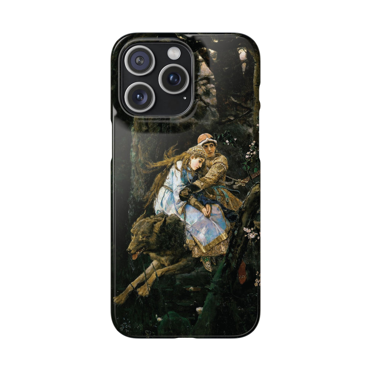 Ivan Tsarevich Riding the Grey Wolf by Viktor Vasnetsov - iPhone Slim Case