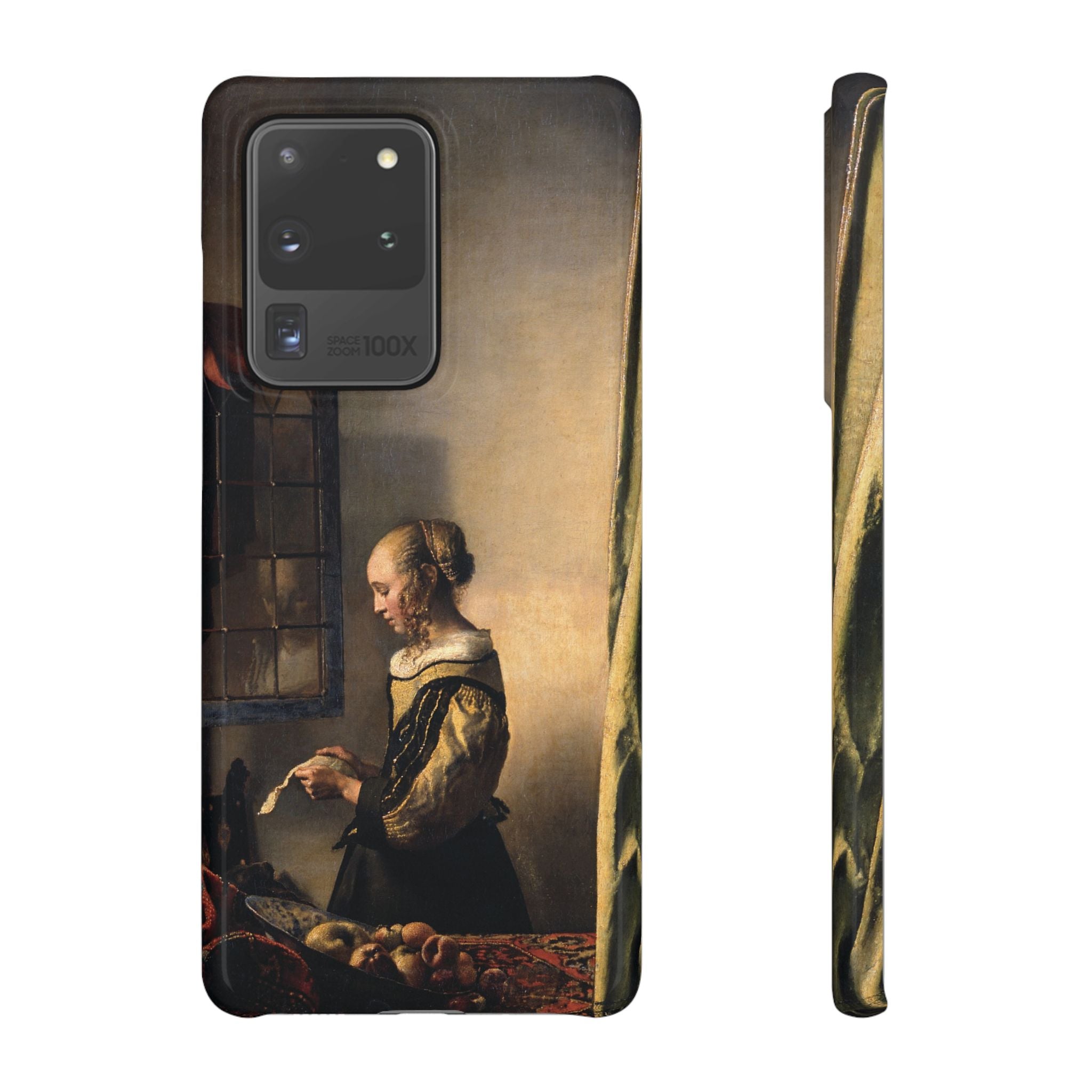 Girl Reading a Letter by an Open Window by Johannes Vermeer - Samsung Slim Case
