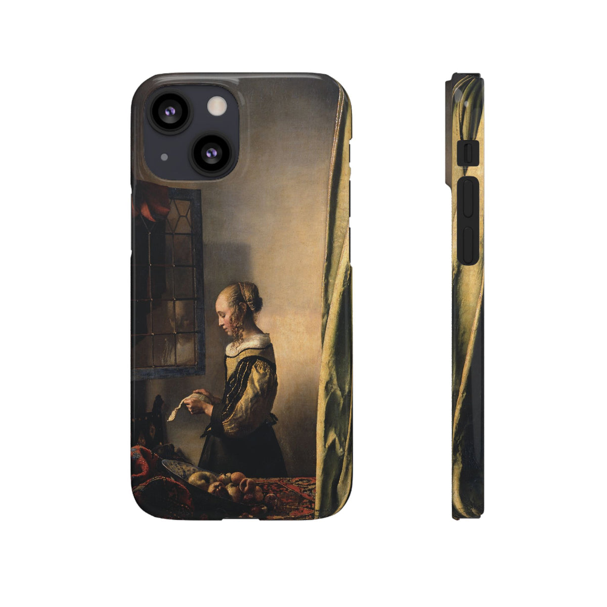 Girl Reading a Letter by an Open Window by Johannes Vermeer - iPhone Slim Case
