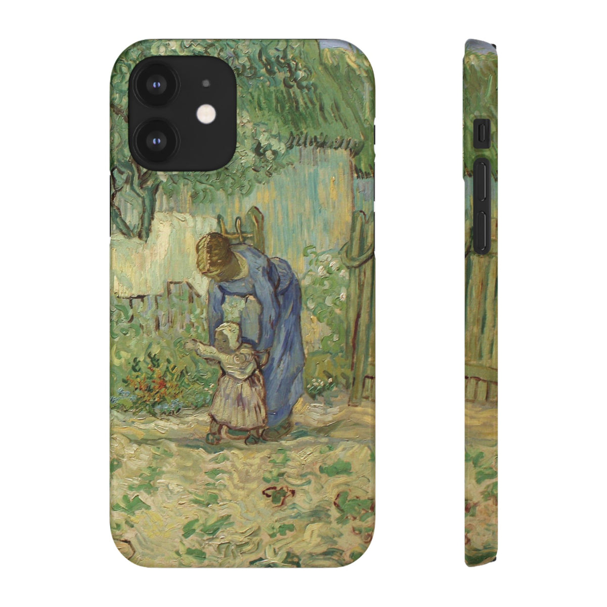 First Steps after Millet by Vincent van Gogh - iPhone Slim Case