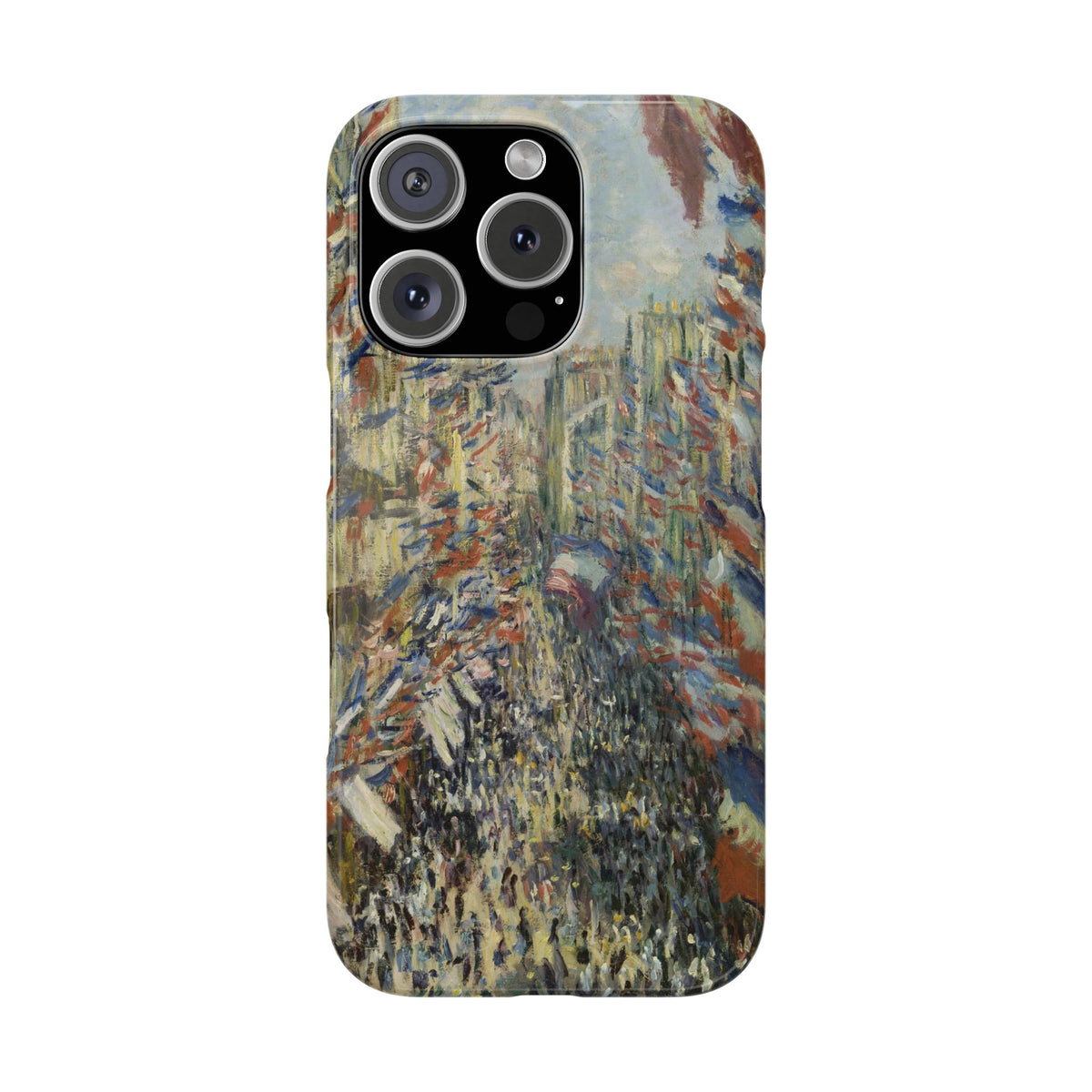 The Rue Montorgueil in Paris by Claude Monet - iPhone Slim Case