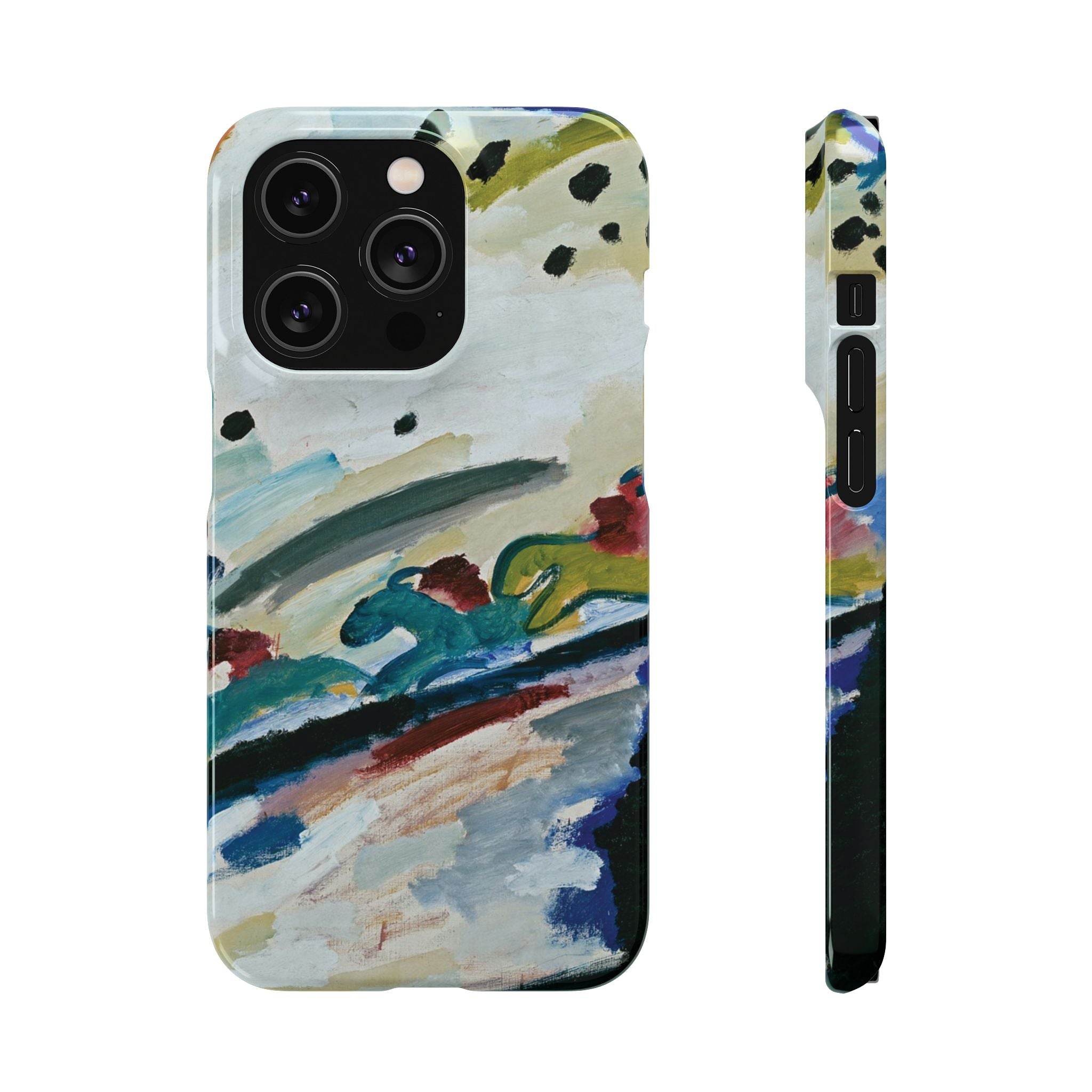 Romantic Landscape by Vasily Kandinsky - iPhone Slim Case