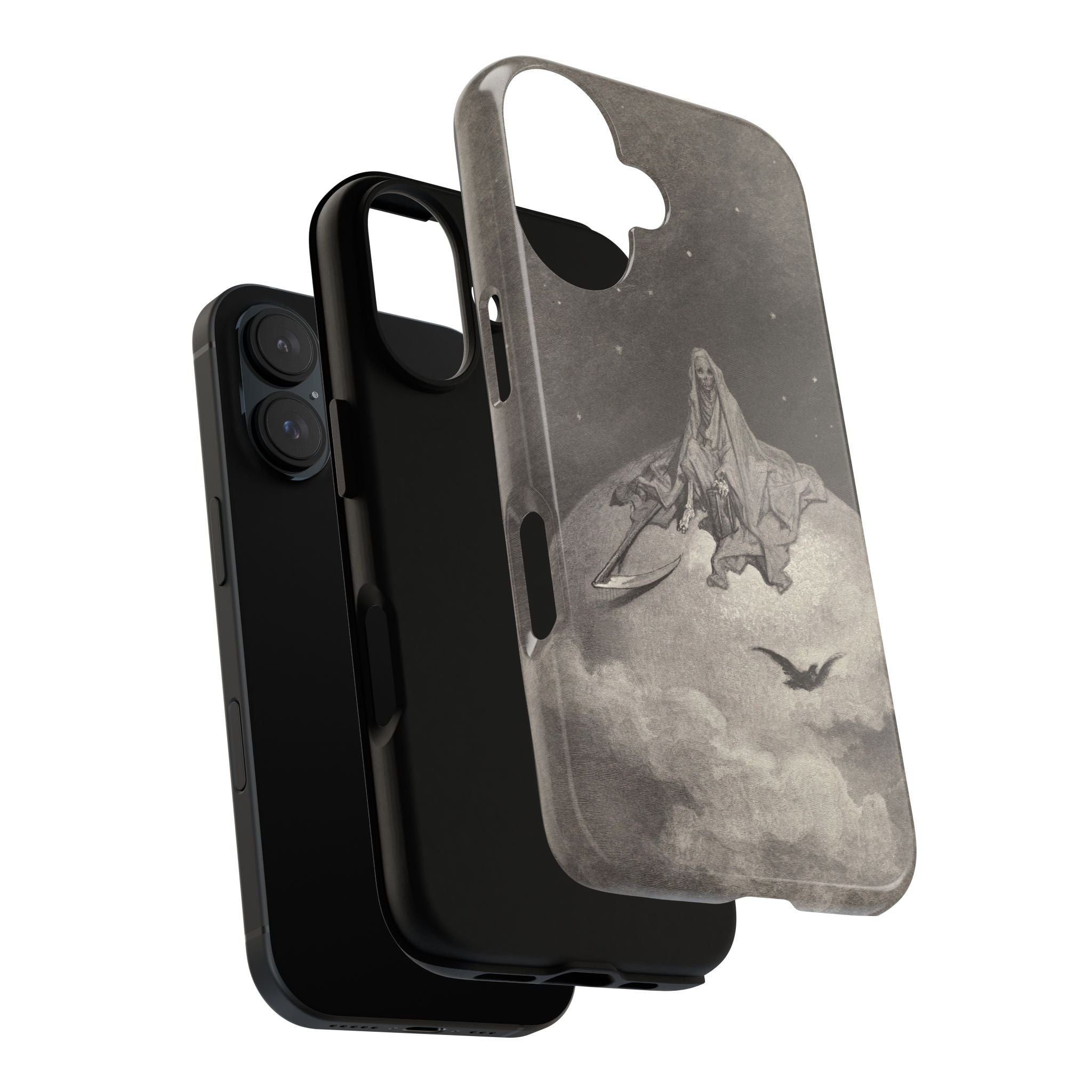 Doubting, dreaming dreams no mortal ever dared to dream before by Gustave Doré - iPhone Tough Case