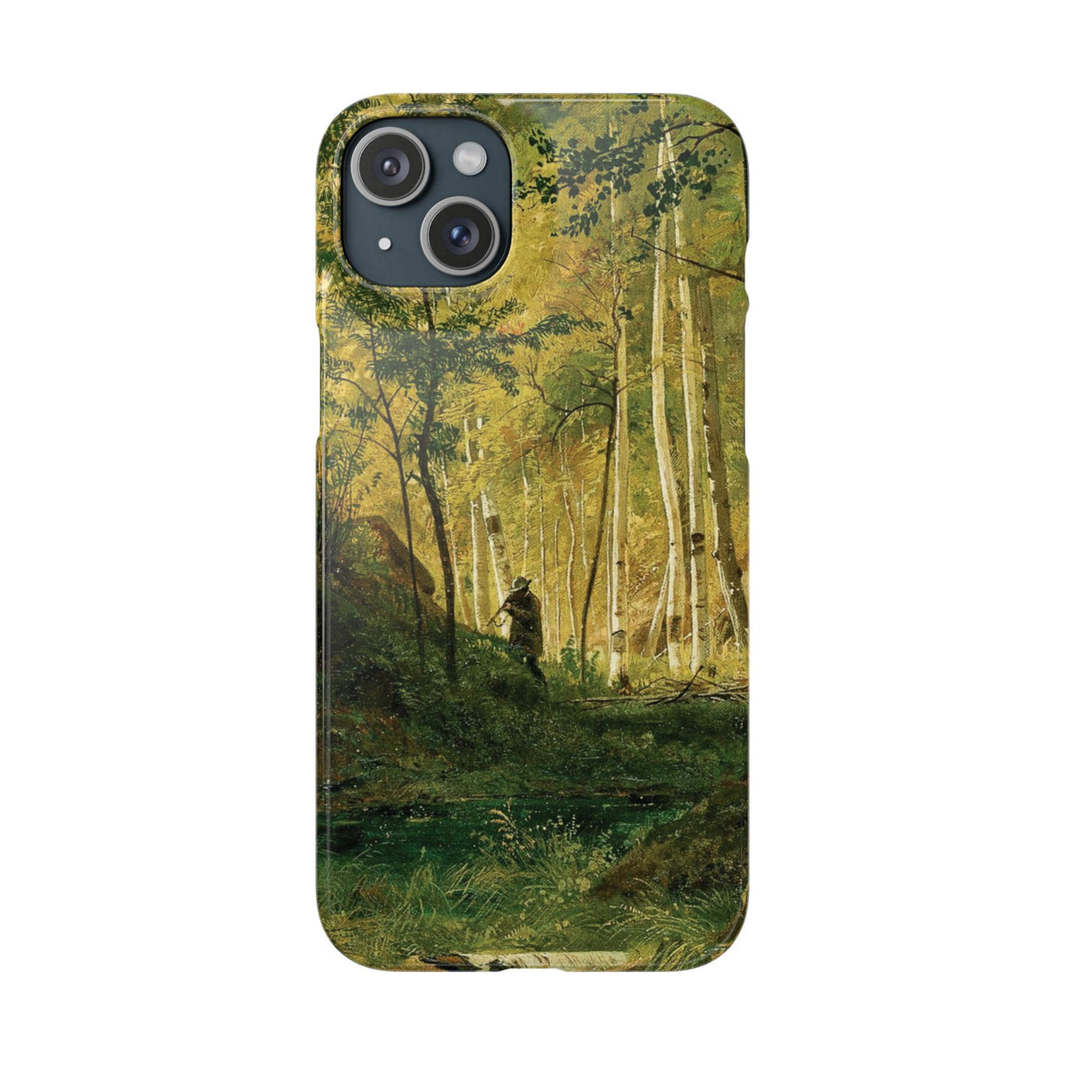 Landscape with a Hunter Valaam Island by Ivan Ivanovich Shishkin - iPhone Slim Case
