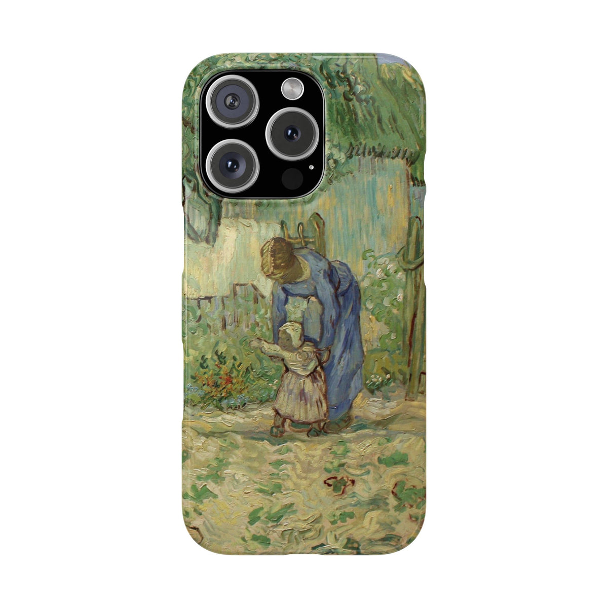 First Steps after Millet by Vincent van Gogh - iPhone Slim Case