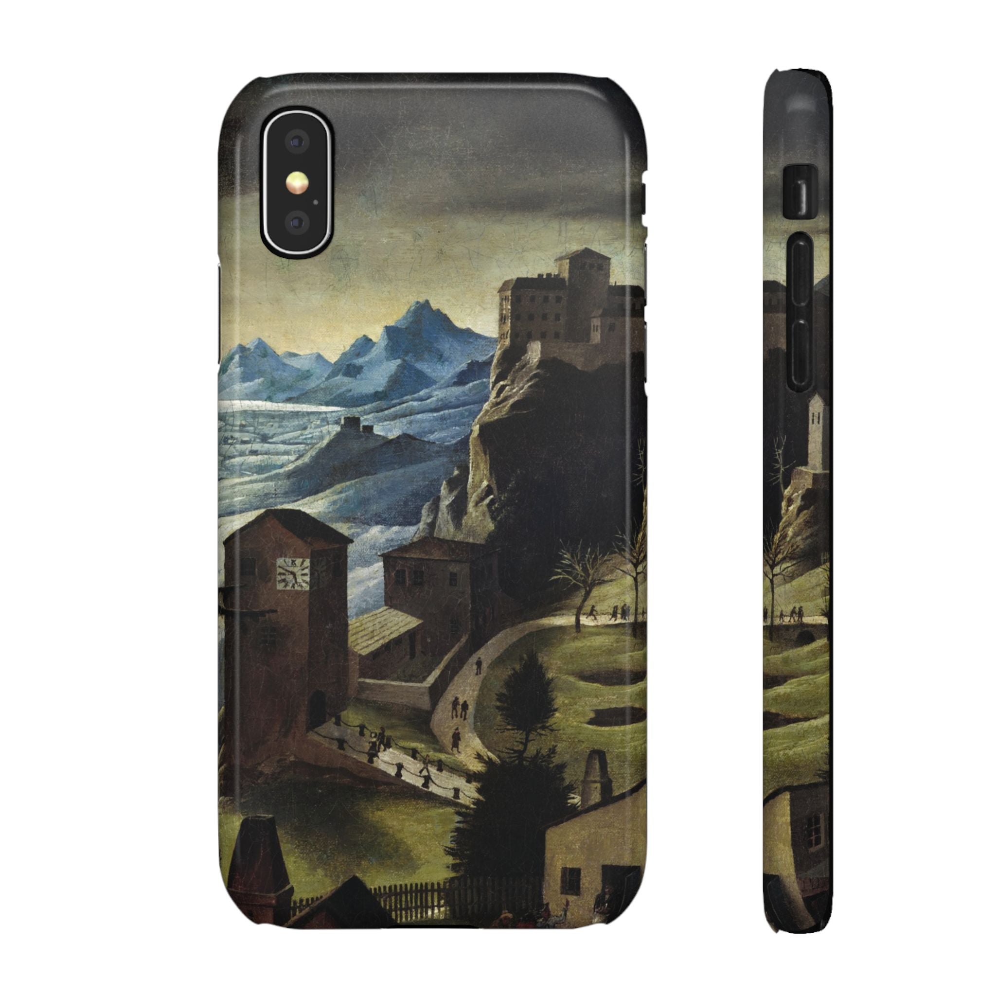 Landschaft mit Burg by Franz Sedlacek - iPhone Slim Case