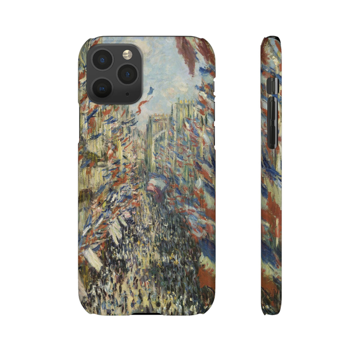 The Rue Montorgueil in Paris by Claude Monet - iPhone Slim Case