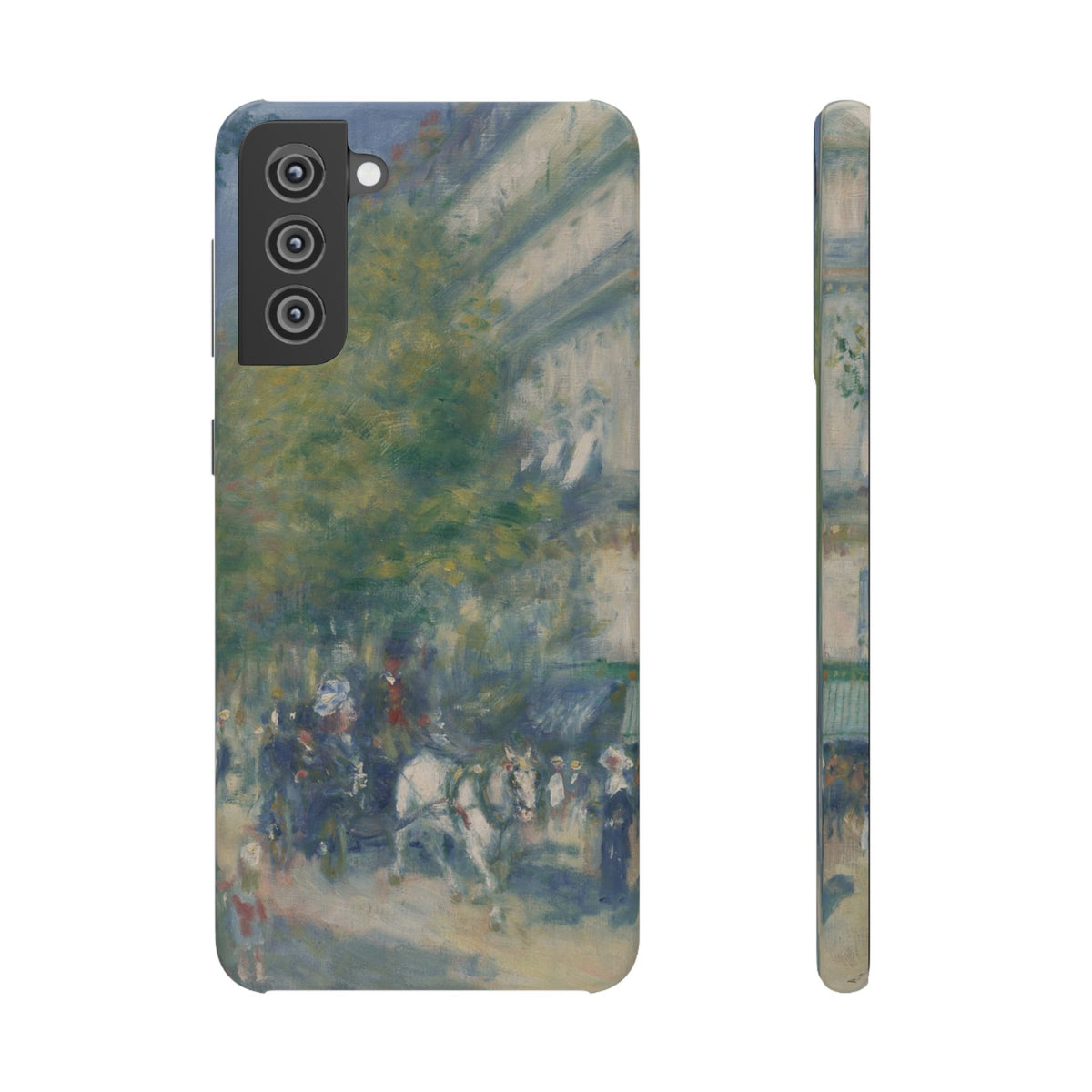 The Grands Boulevards by Pierre Auguste Renoir - Samsung Slim Case