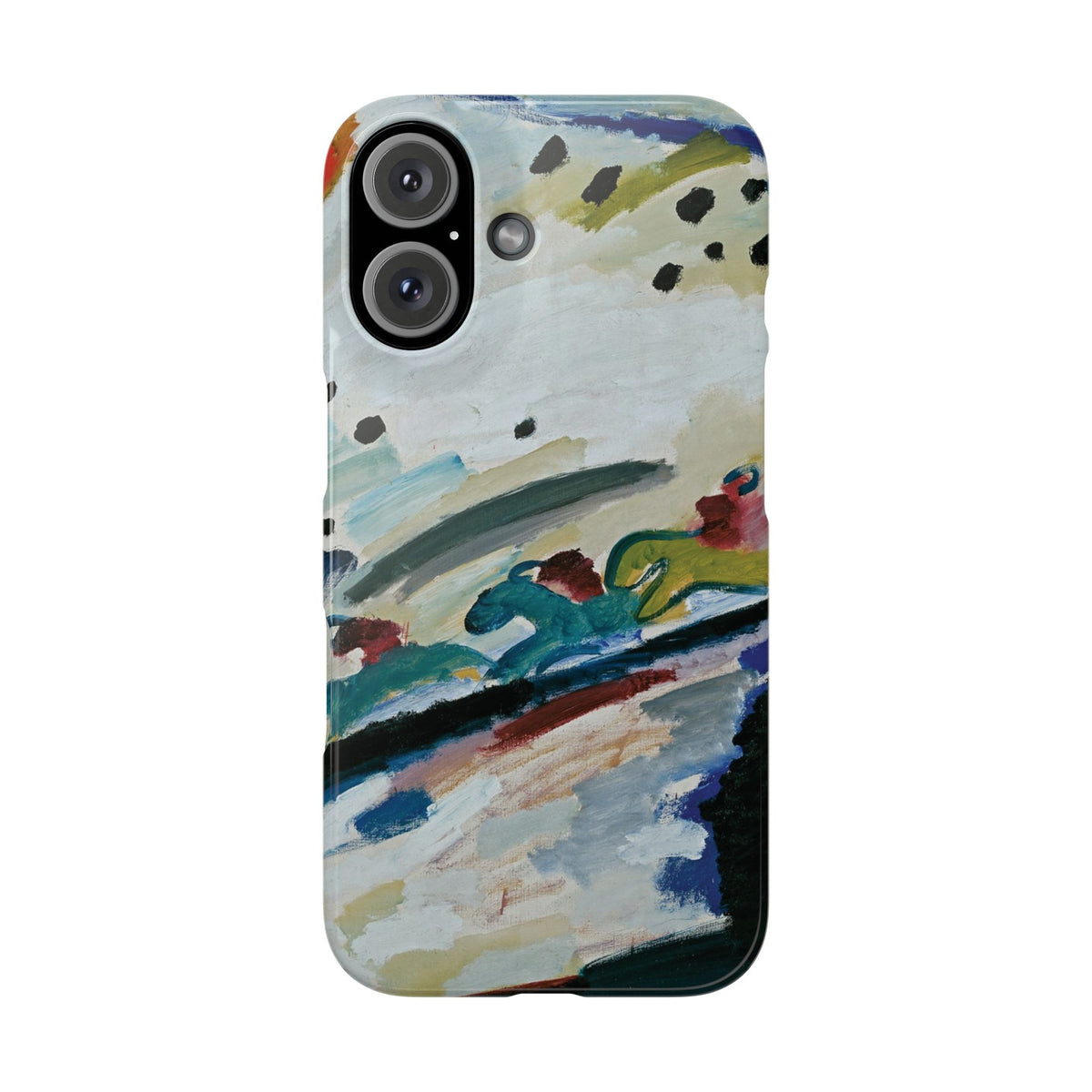 Romantic Landscape by Vasily Kandinsky - iPhone Slim Case