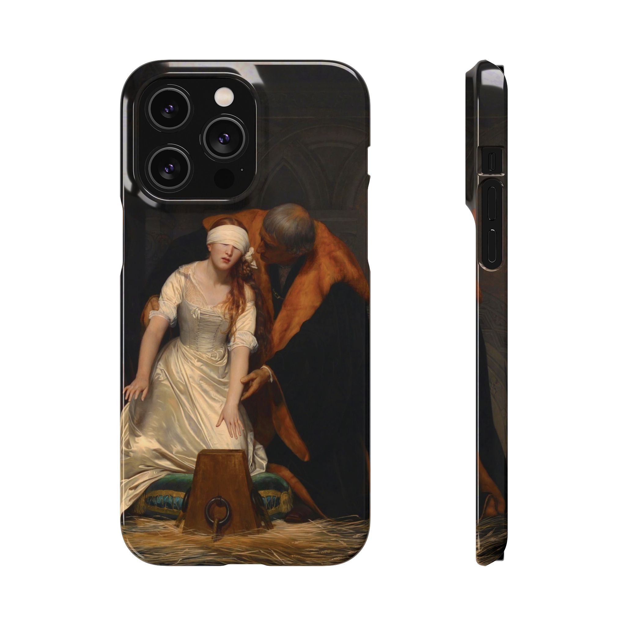 The Execution of Lady Jane Grey by Paul Delaroche - iPhone Slim Case
