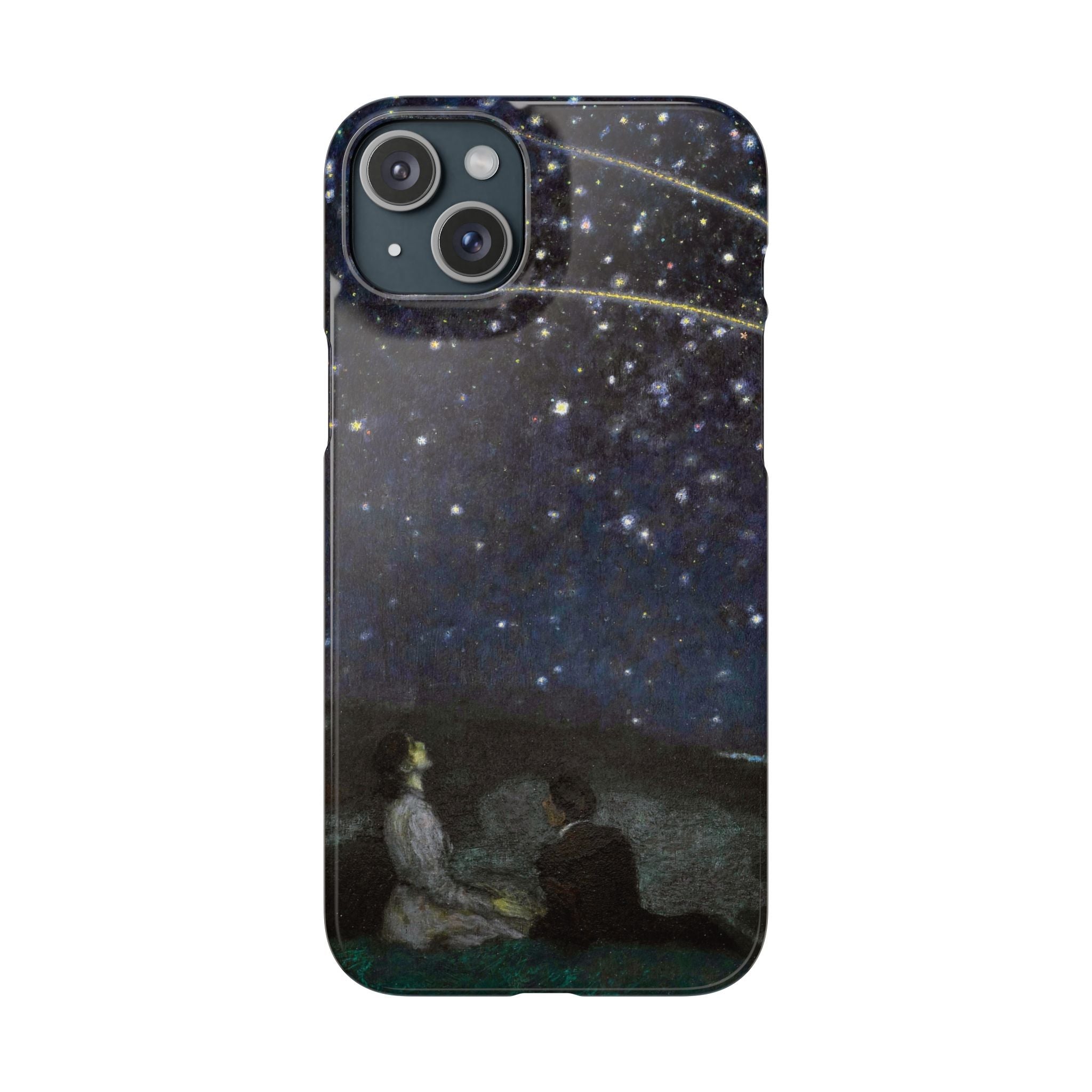 Falling Stars by Franz von Stuck - iPhone Slim Case