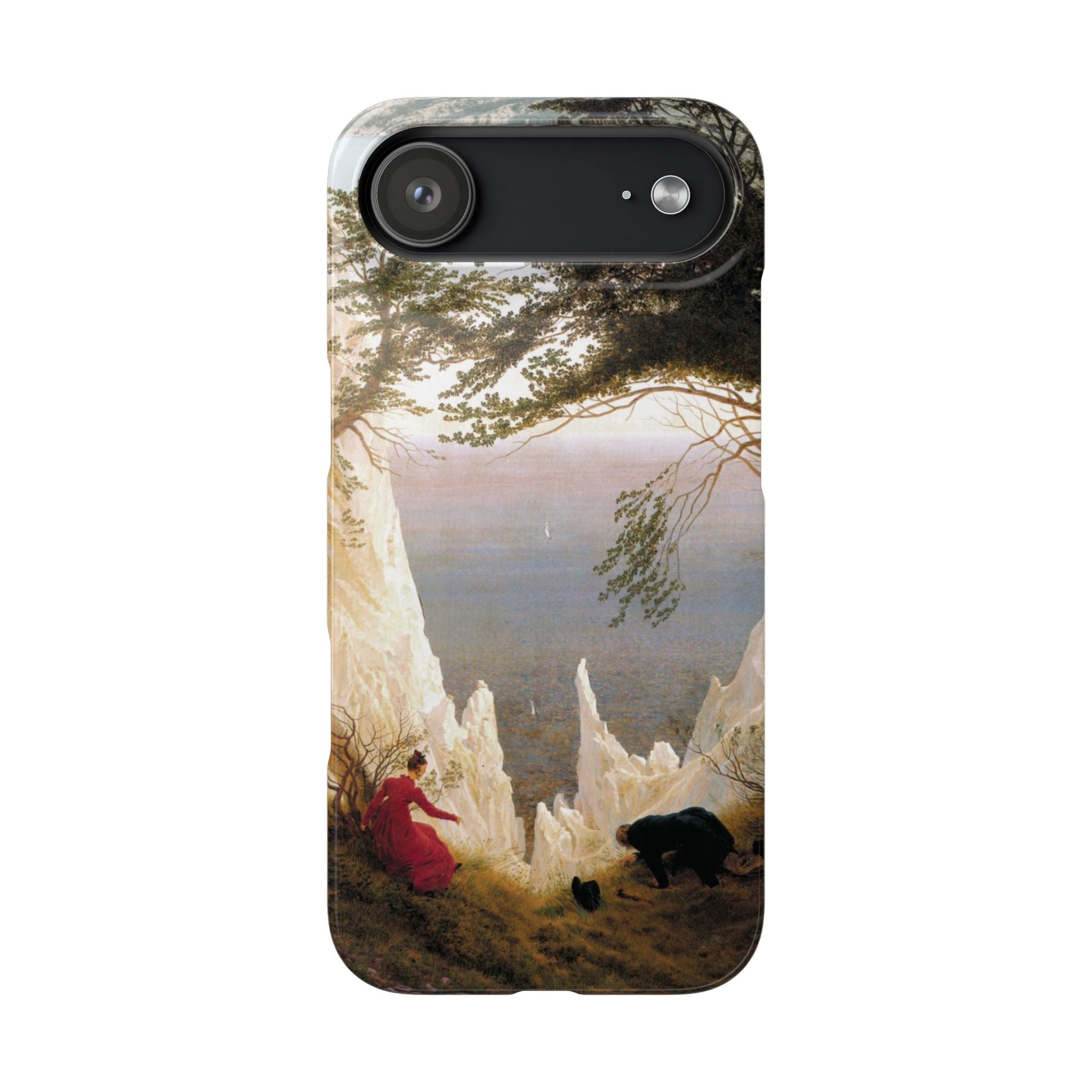 Chalk Cliffs on Rügen by Caspar David Friedrich - iPhone Slim Case
