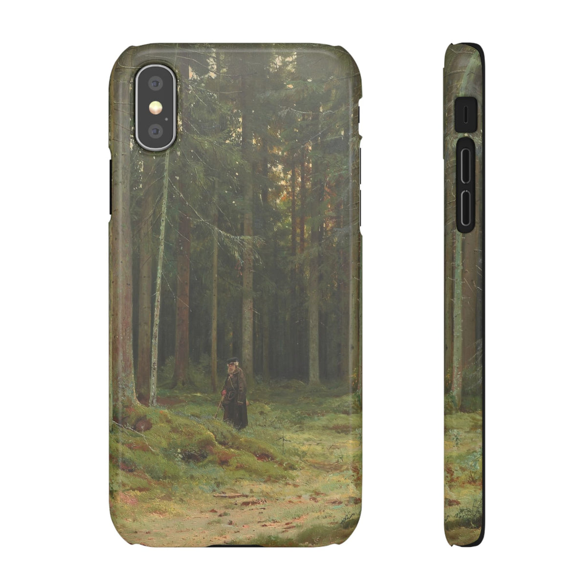 In the Forest of Countess Mordvinova Petergof by Ivan Ivanovich Shishkin - iPhone Slim Case