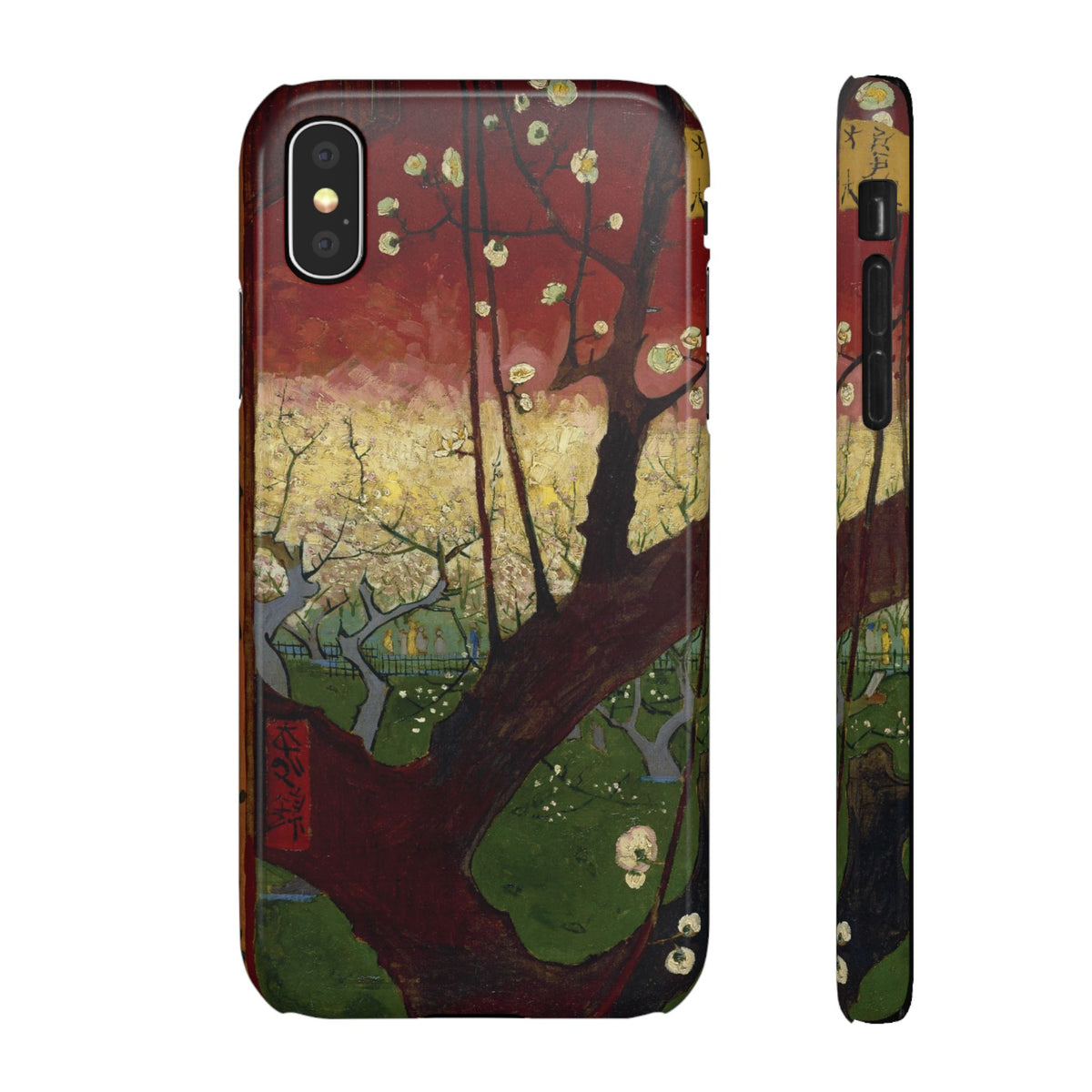 Flowering Plum Tree after Hiroshige by Vincent van Gogh - iPhone Slim Case