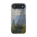 Madame Monet and Her Son by Claude Monet - iPhone Slim Case
