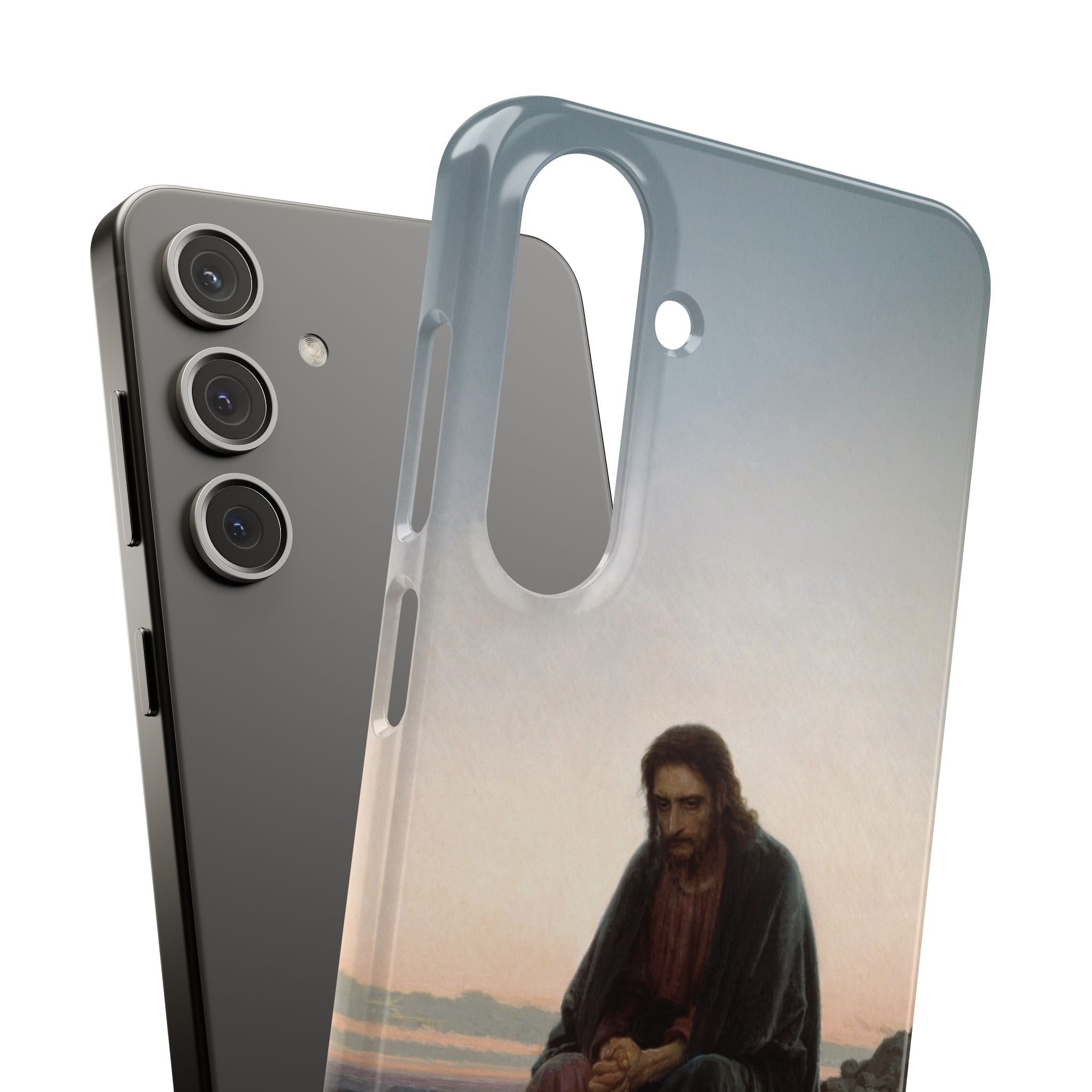Christ in the Desert by Ivan Kramskoy - Samsung Slim Case