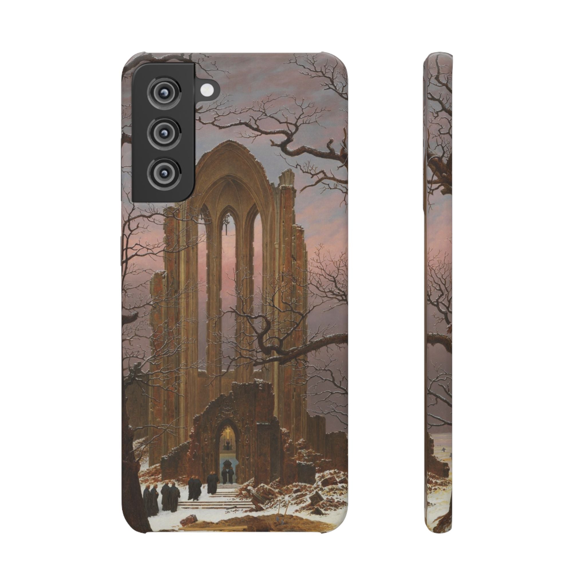 Monastery Graveyard in the Snow by Caspar David Friedrich - Samsung Slim Case