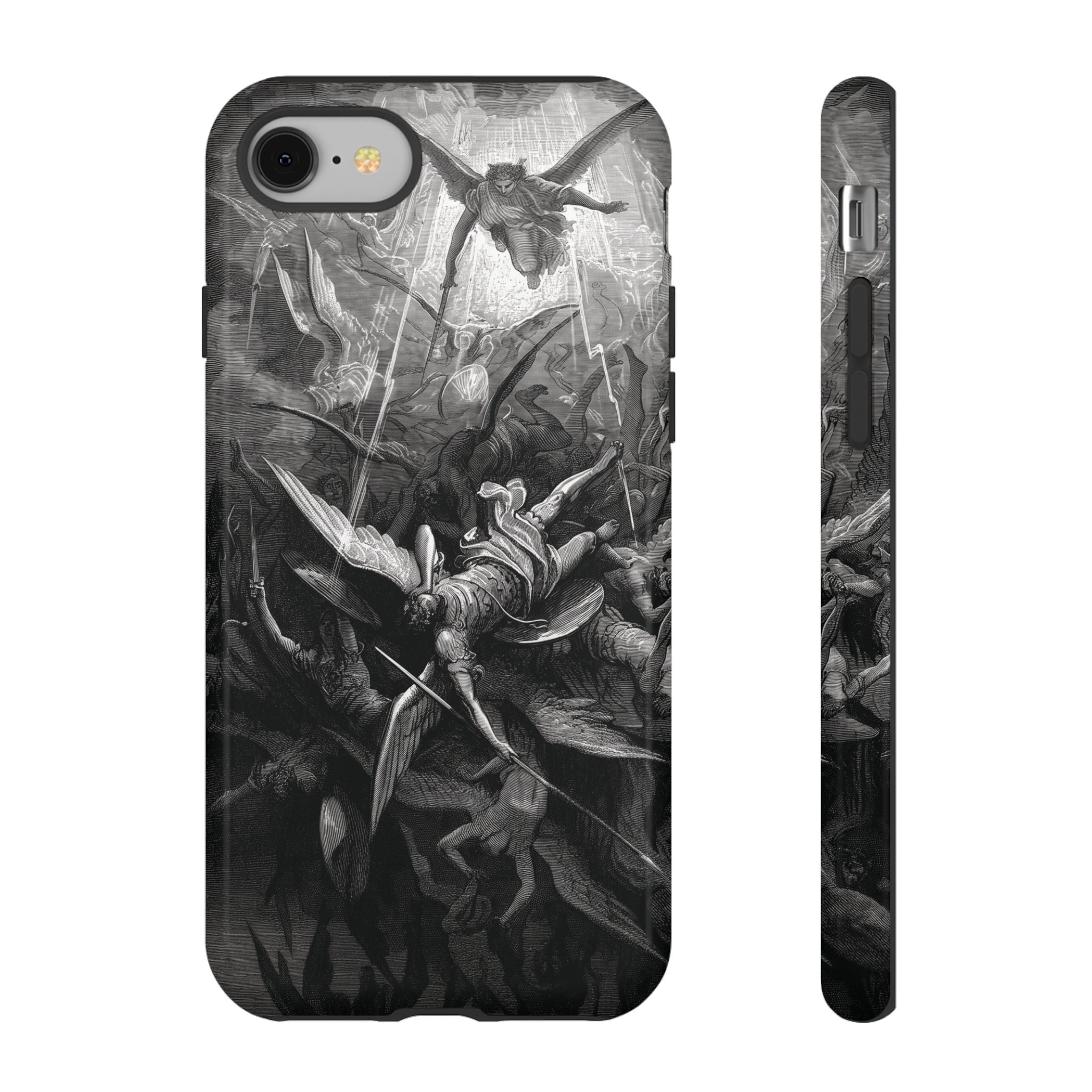 Paradise Lost | The Battle in Heaven by Gustave Doré - iPhone Tough Case