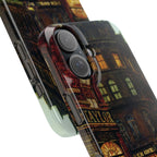 Boar Lane Leeds by John Atkinson Grimshaw - iPhone Slim Case