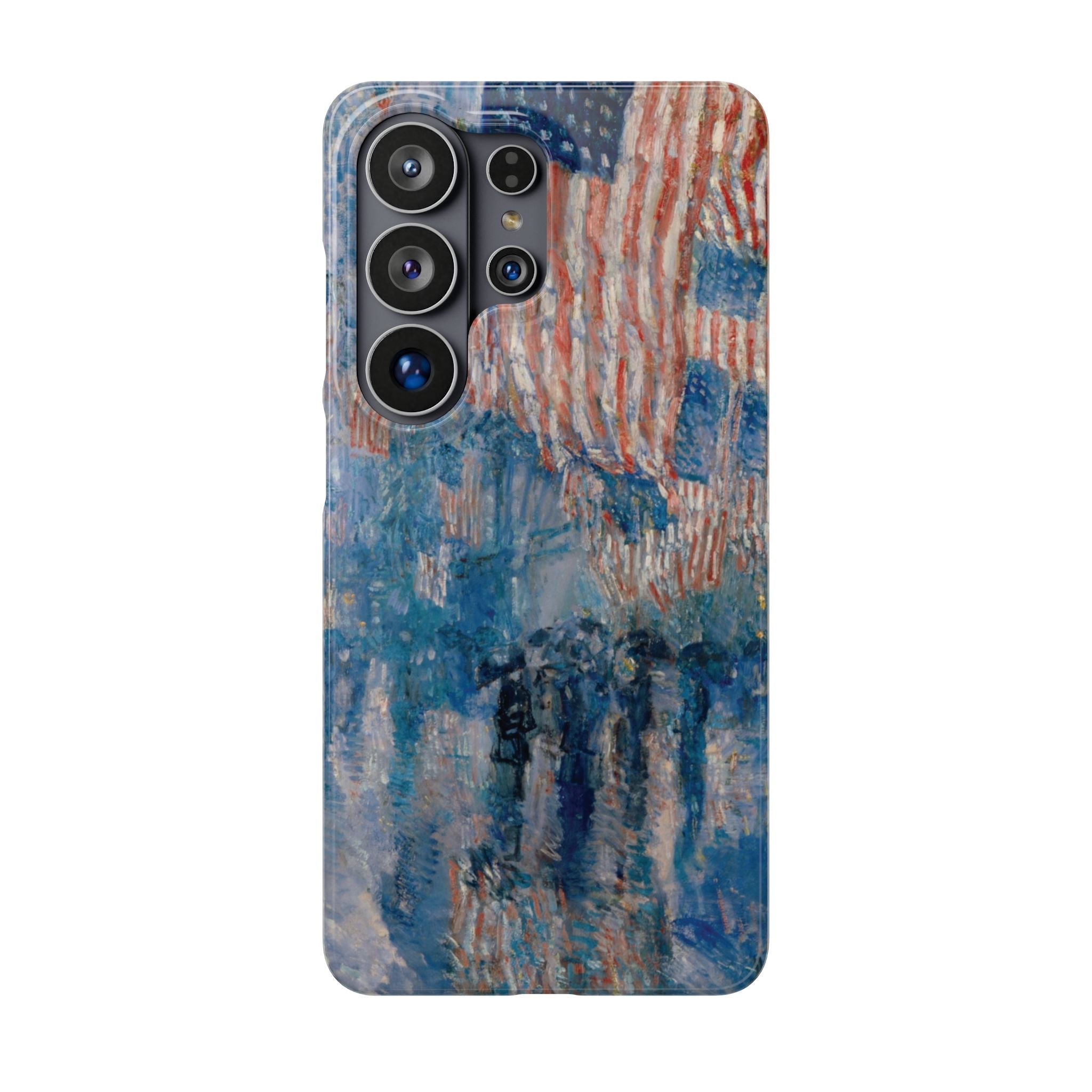 The Avenue in the Rain by Childe Hassam - Samsung Slim Case