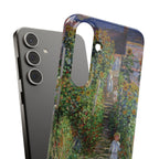 Monets Garden at Vetheuil by Claude Monet - Samsung Slim Case