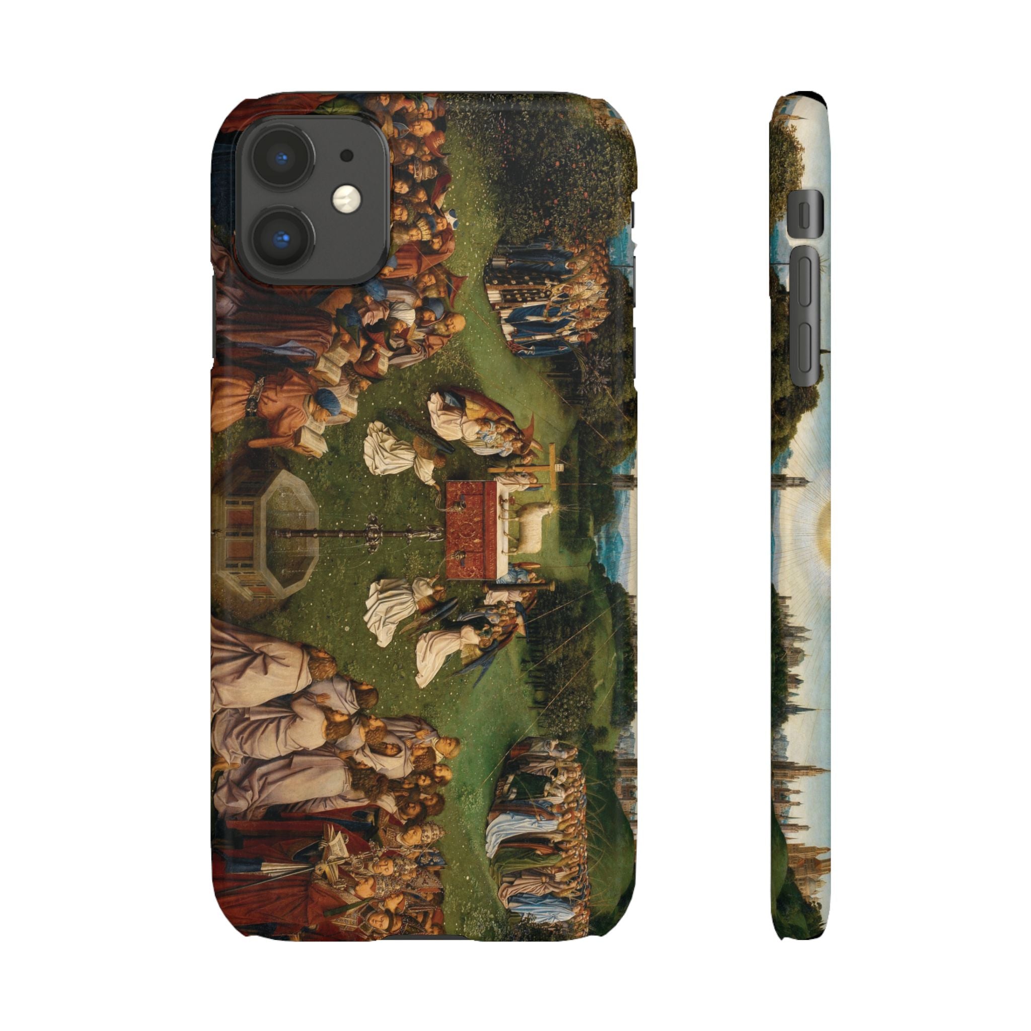 Adoration of the Lamb from the Ghent Altarpiece by Hubert van Eyck- iPhone Slim Case