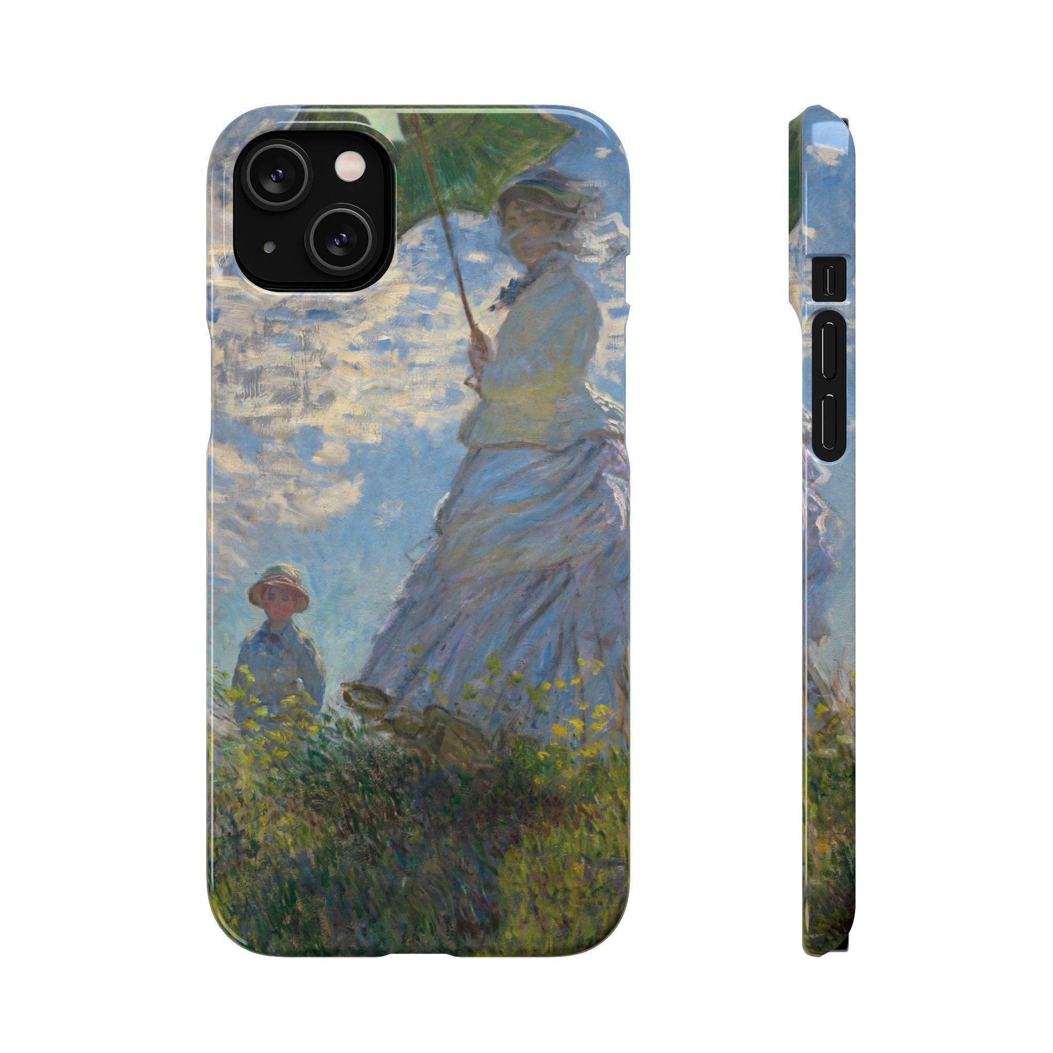 Madame Monet and Her Son by Claude Monet - iPhone Slim Case