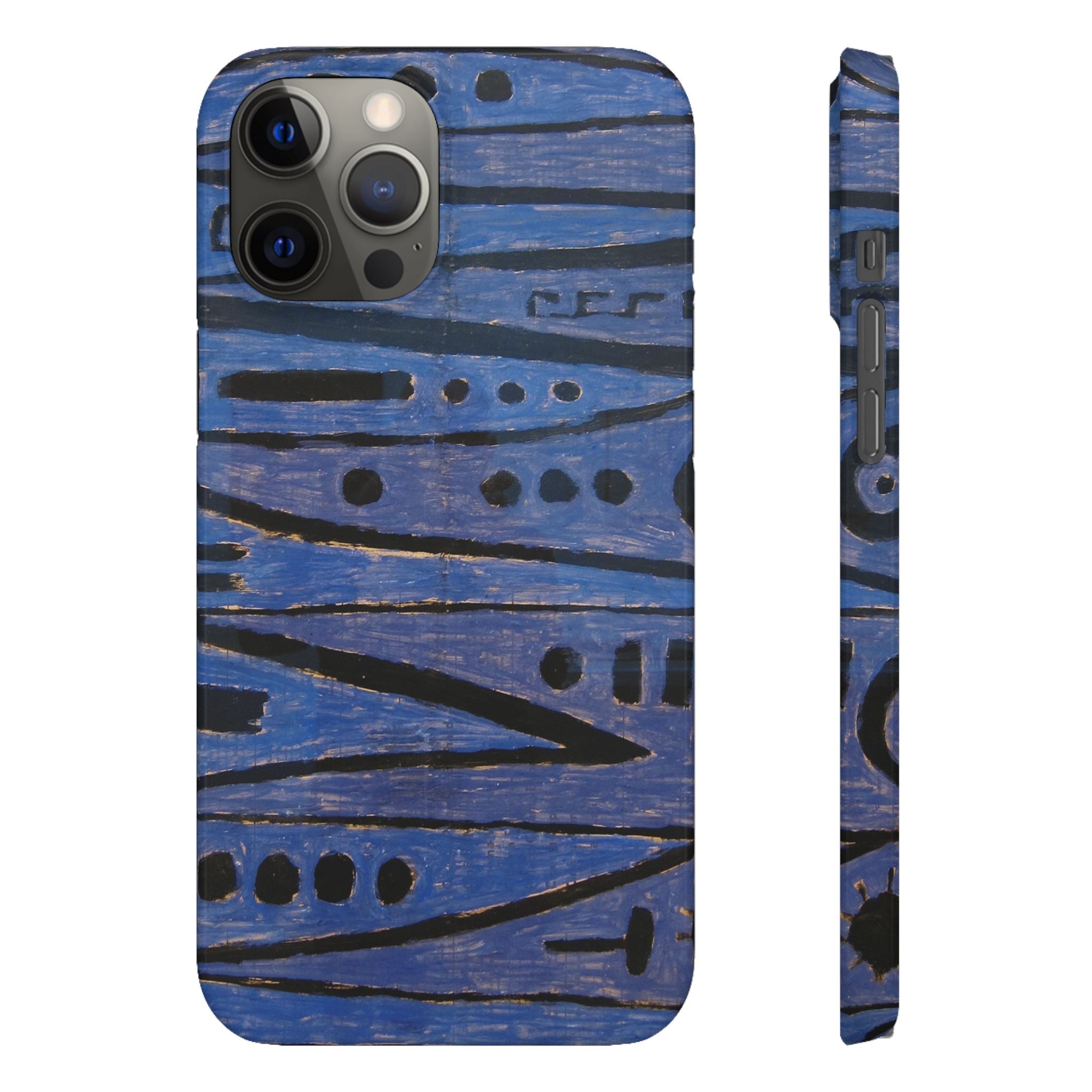 Heroic strokes of the bow by Paul Klee - iPhone Slim Case