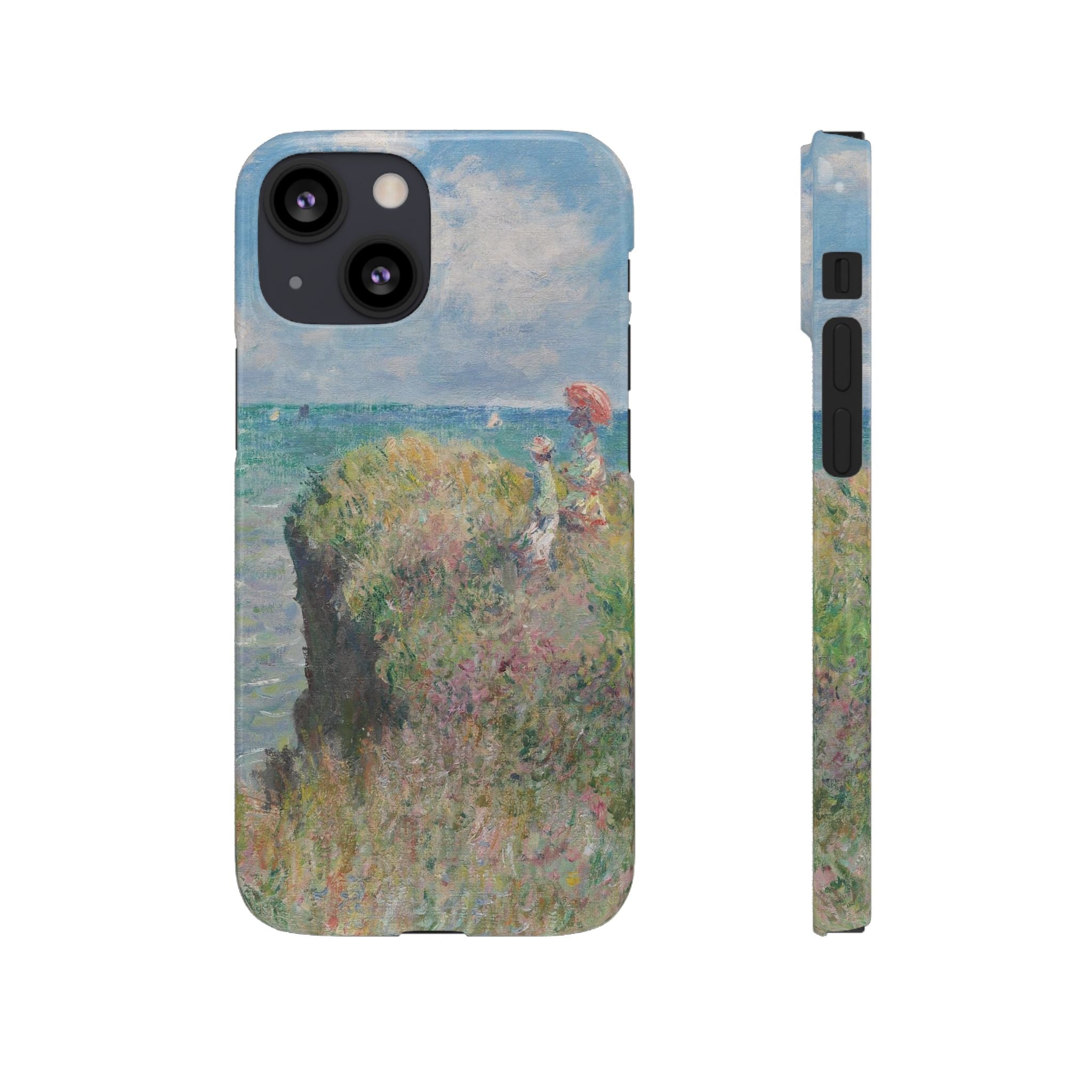 Cliff Walk at Pourville by Claude Monet - iPhone Slim Case