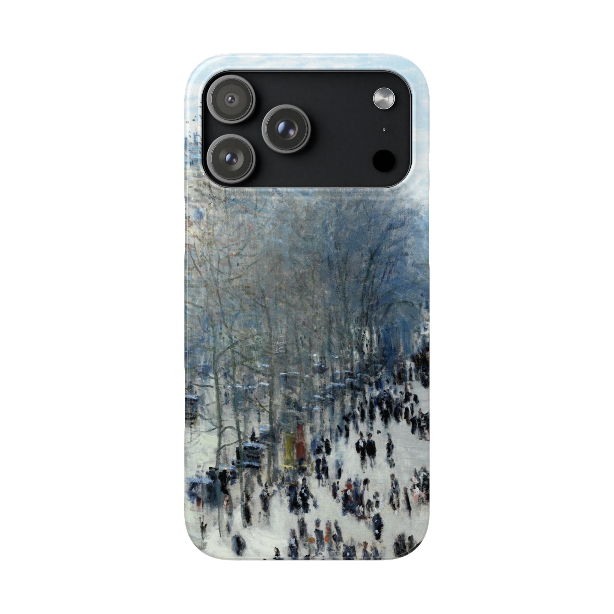 Boulevard des Capucines by Claude Monet - iPhone Slim Case