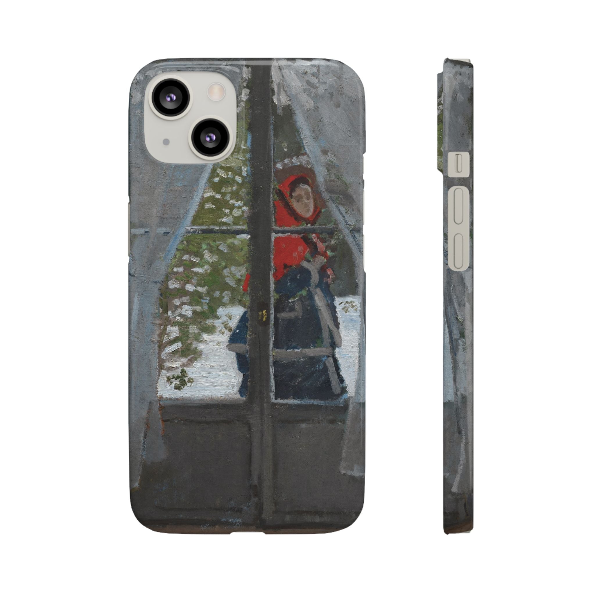 Le mouchoir rouge by Claude Monet - iPhone Slim Case