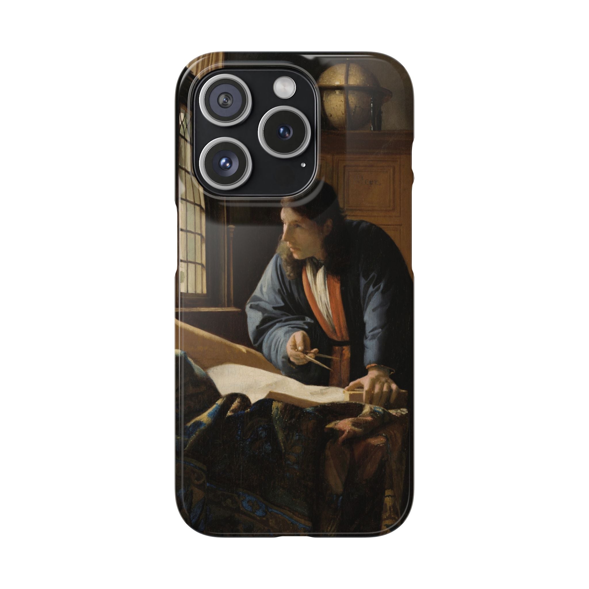 The Geographer by Johannes Vermeer - iPhone Slim Case