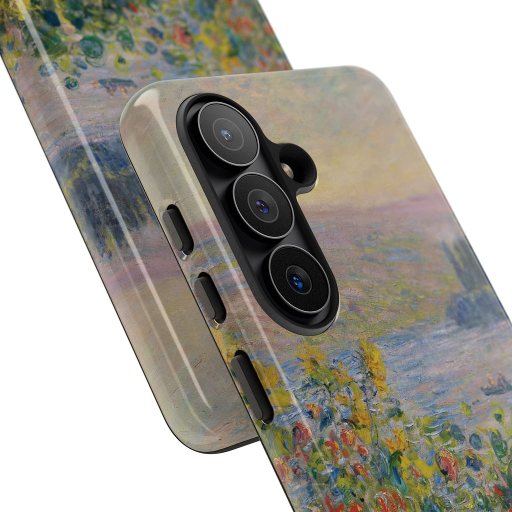 Flower Beds at Vétheuil by Claude Monet - Samsung Tough Case