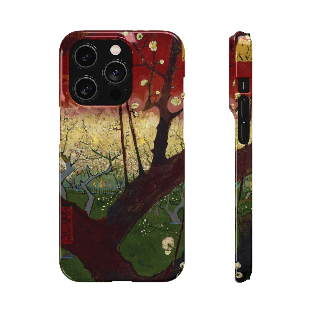 Flowering Plum Tree after Hiroshige by Vincent van Gogh - iPhone Slim Case