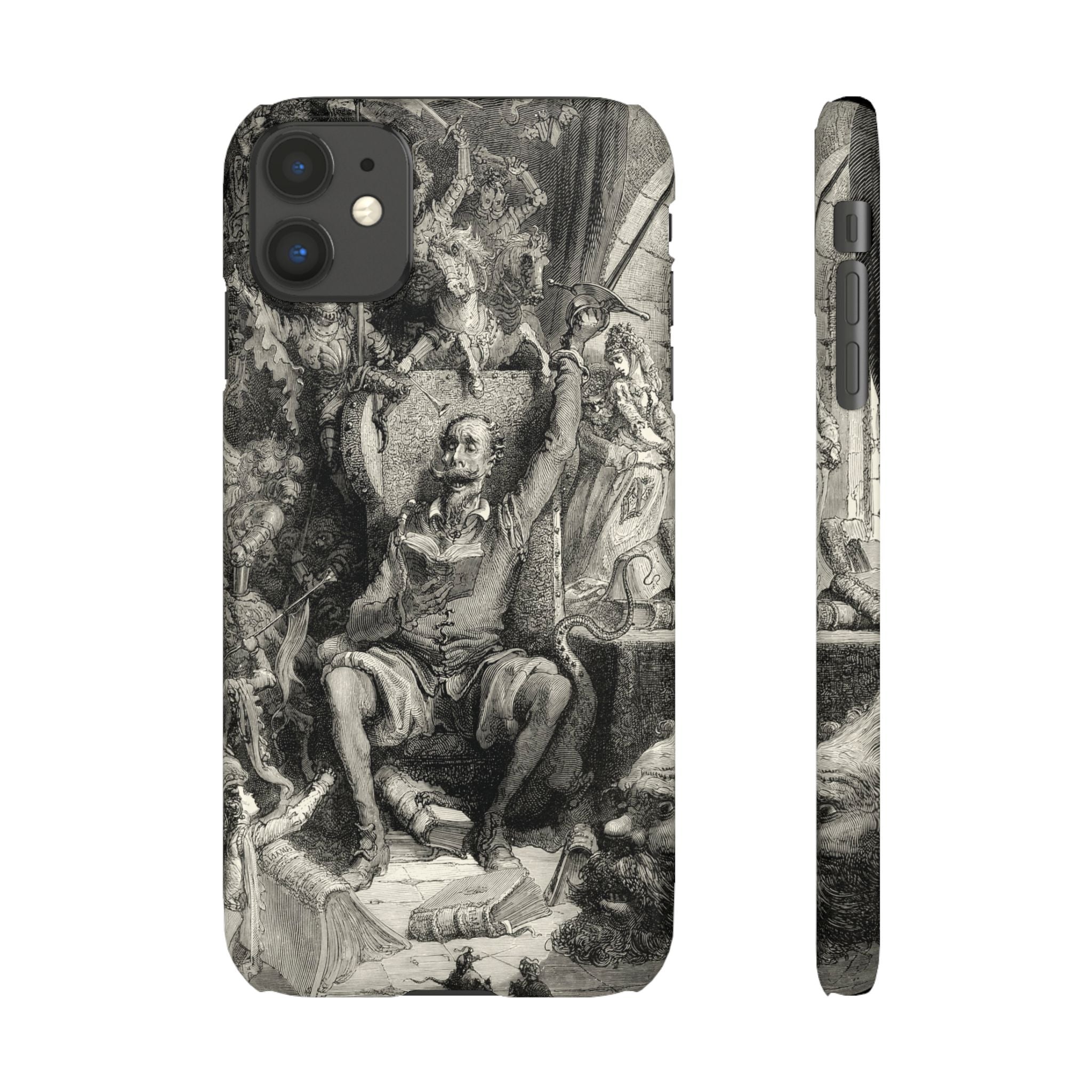 Don Quixote and His Visions by Gustave Doré - iPhone Slim Case