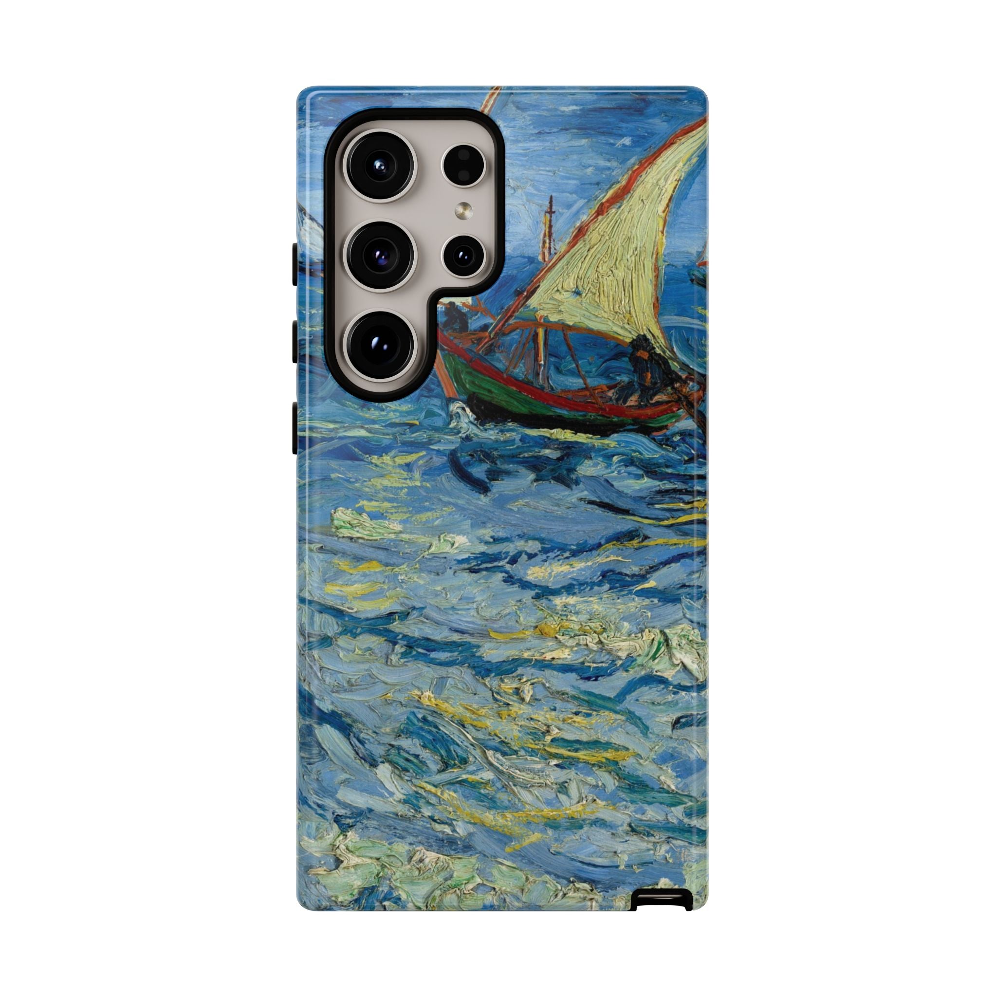 Fishing Boats at Sea by Vincent van Gogh - Samsung Tough Case