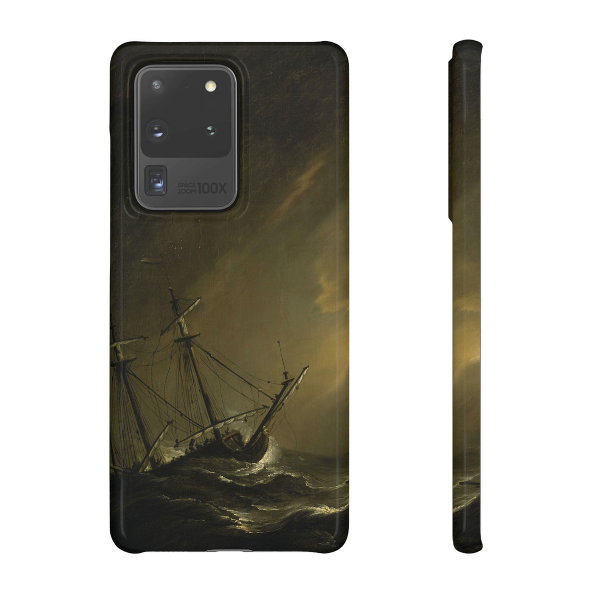 A Small Dutch Ship Riding out a Storm by Willem van de Velde - Samsung Slim Case