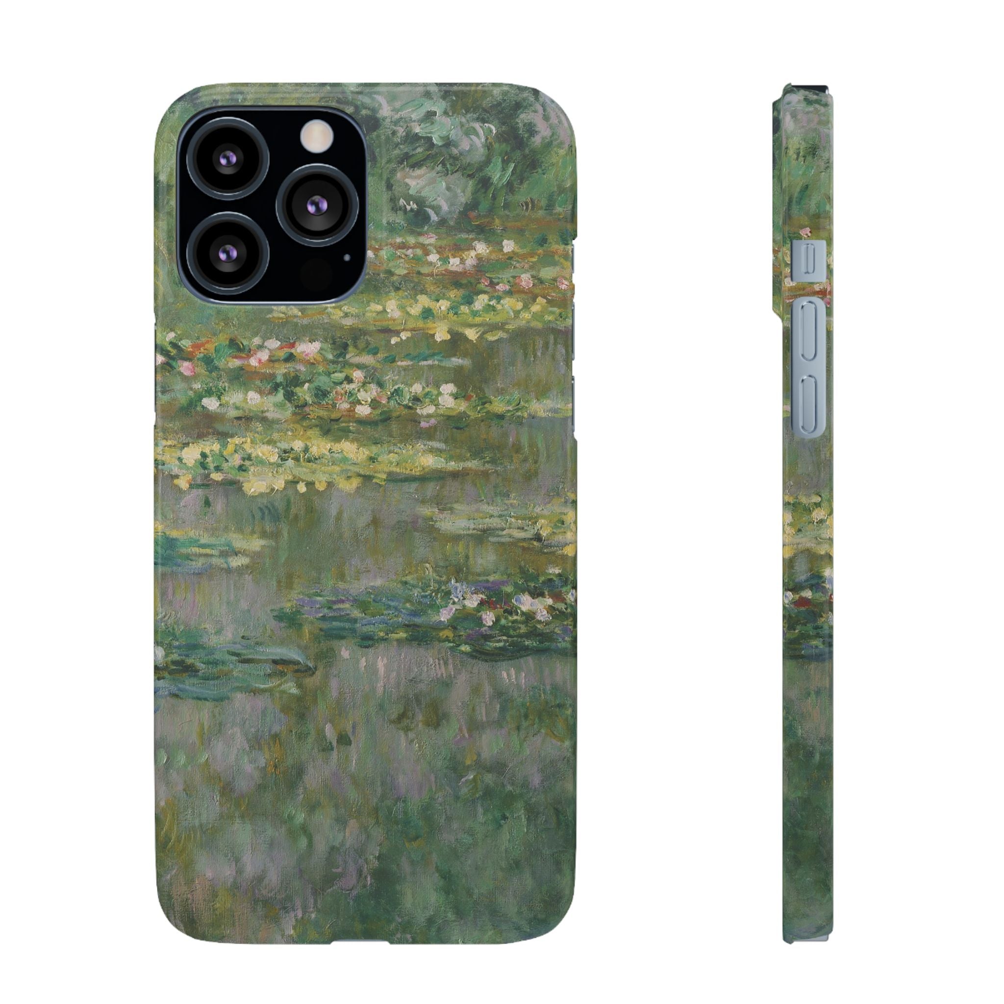 Le Bassin des Nymphéas by Claude Monet - iPhone Slim Case