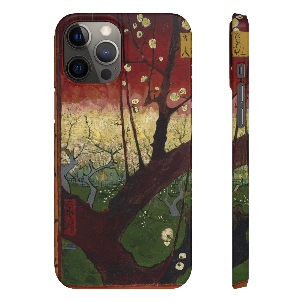 Flowering Plum Tree after Hiroshige by Vincent van Gogh - iPhone Slim Case