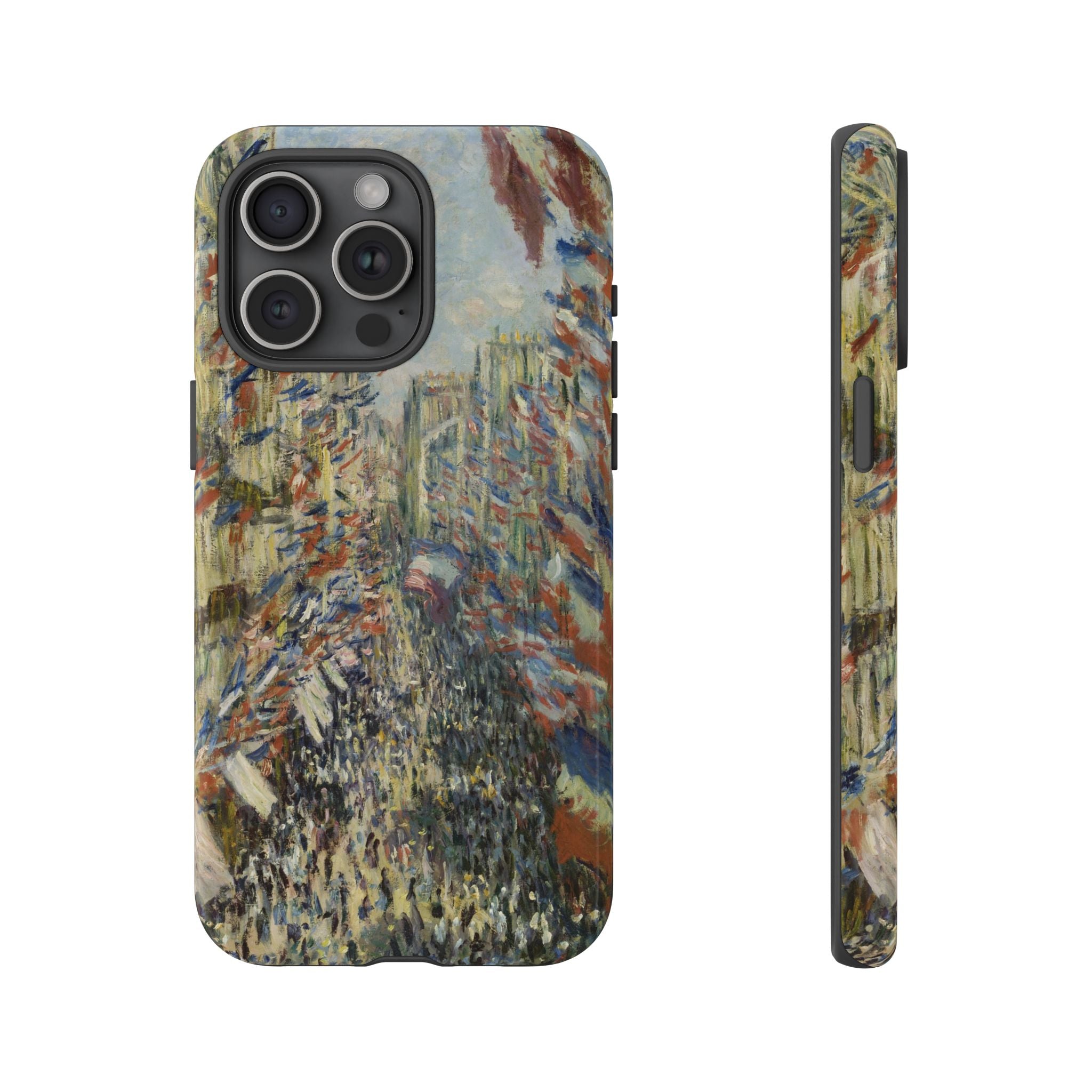 The Rue Montorgueil in Paris by Claude Monet - iPhone Tough Case