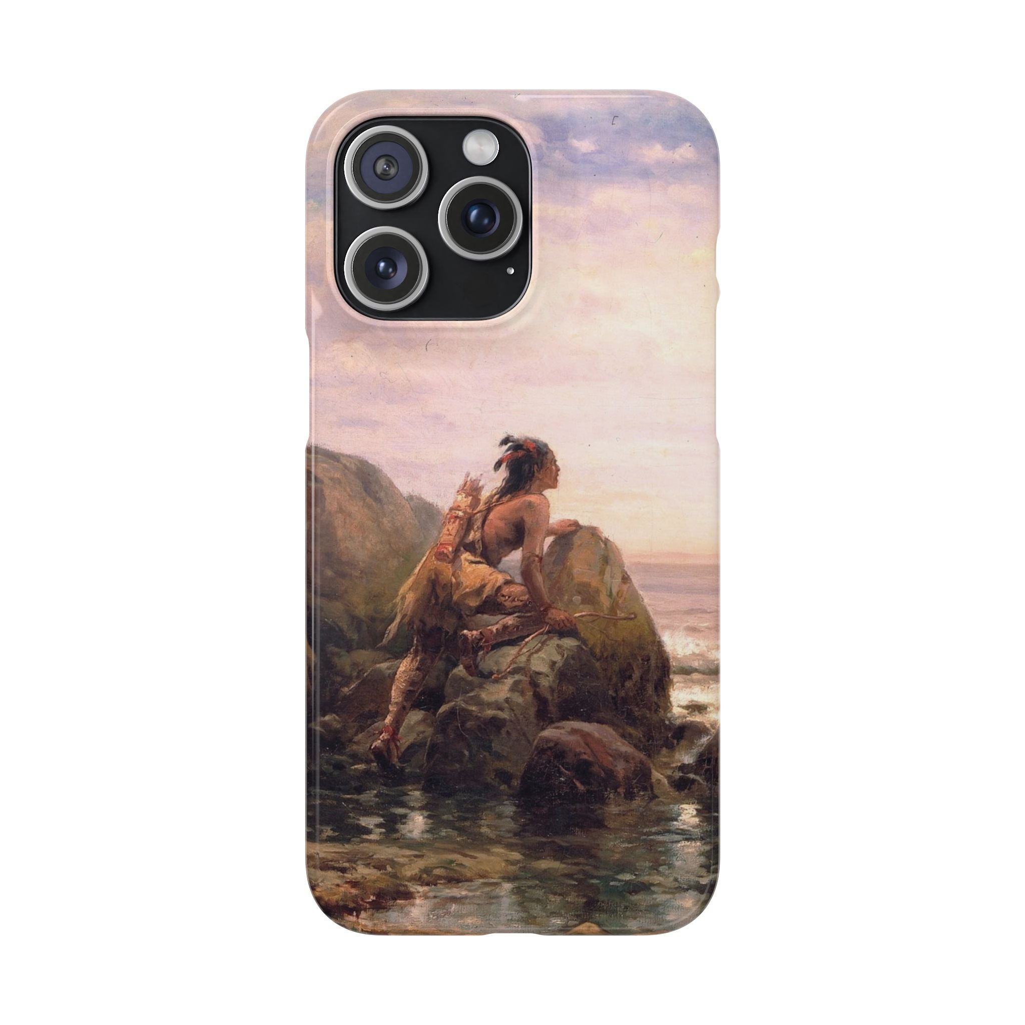 Henrik Hudson entering New York Harbor by Edward Moran - iPhone Slim Case