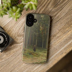 In the Forest of Countess Mordvinova Petergof by Ivan Ivanovich Shishkin - iPhone Tough Case