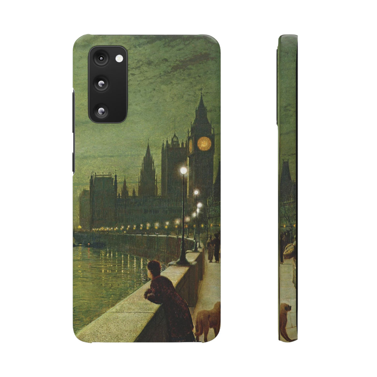 Reflections on the Thames by John Atkinson Grimshaw - Samsung Slim Case