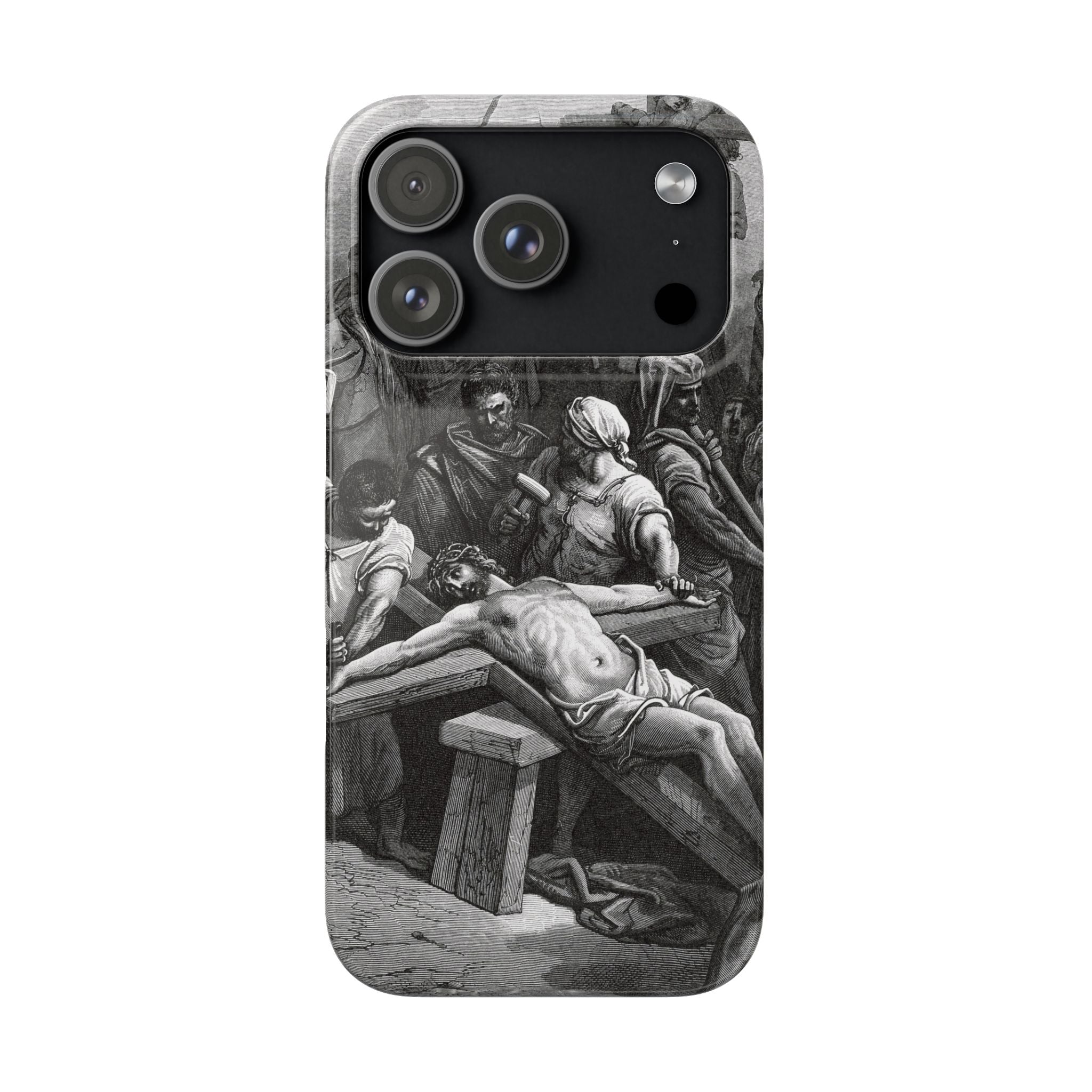 Crucifixion of Jesus by Gustave Doré - iPhone Slim Case
