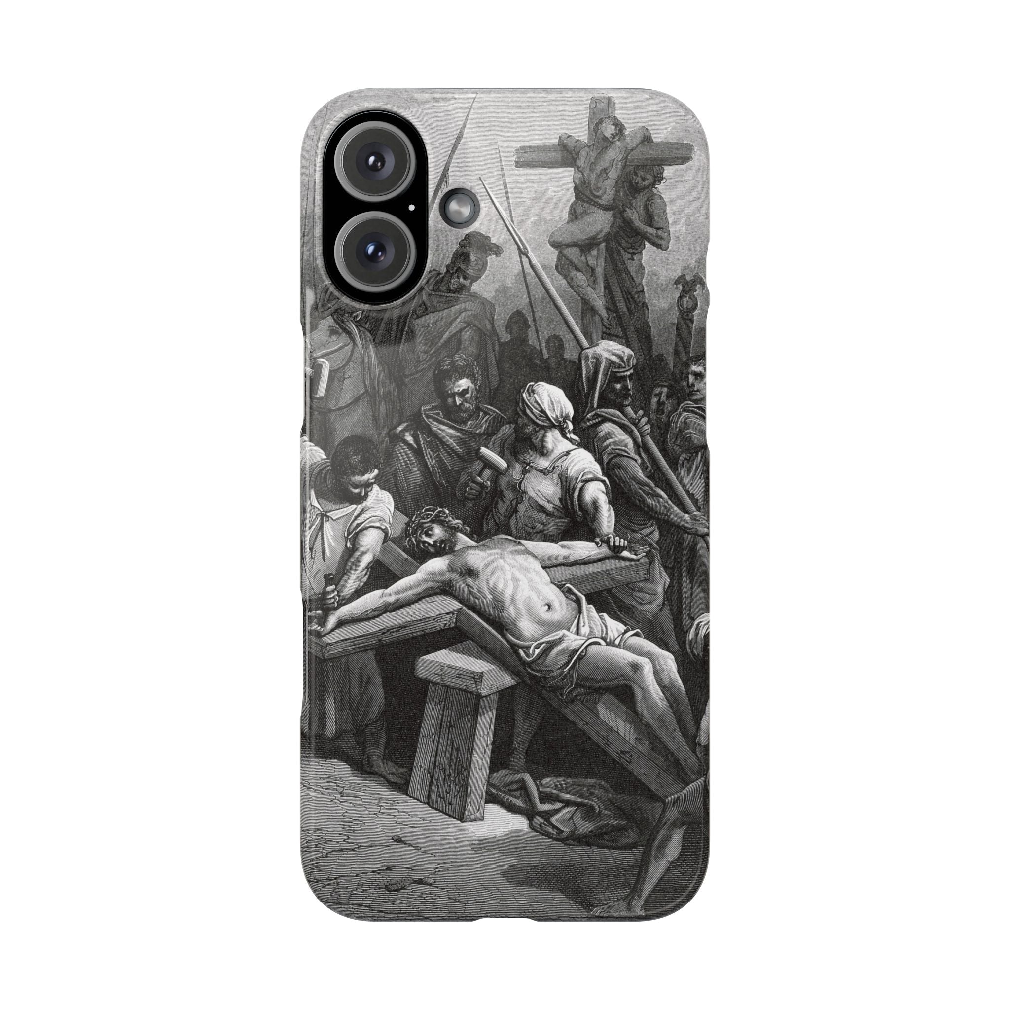 Crucifixion of Jesus by Gustave Doré - iPhone Slim Case