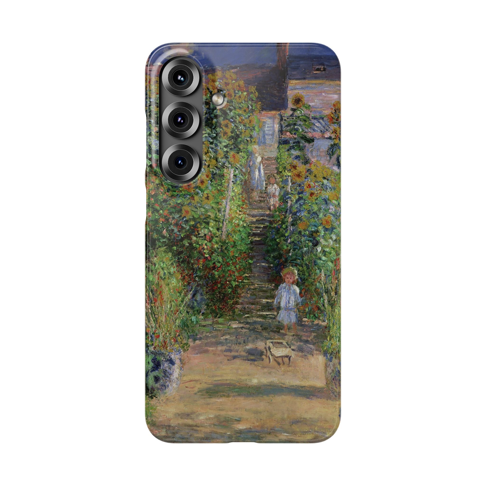 Monets Garden at Vetheuil by Claude Monet - Samsung Slim Case