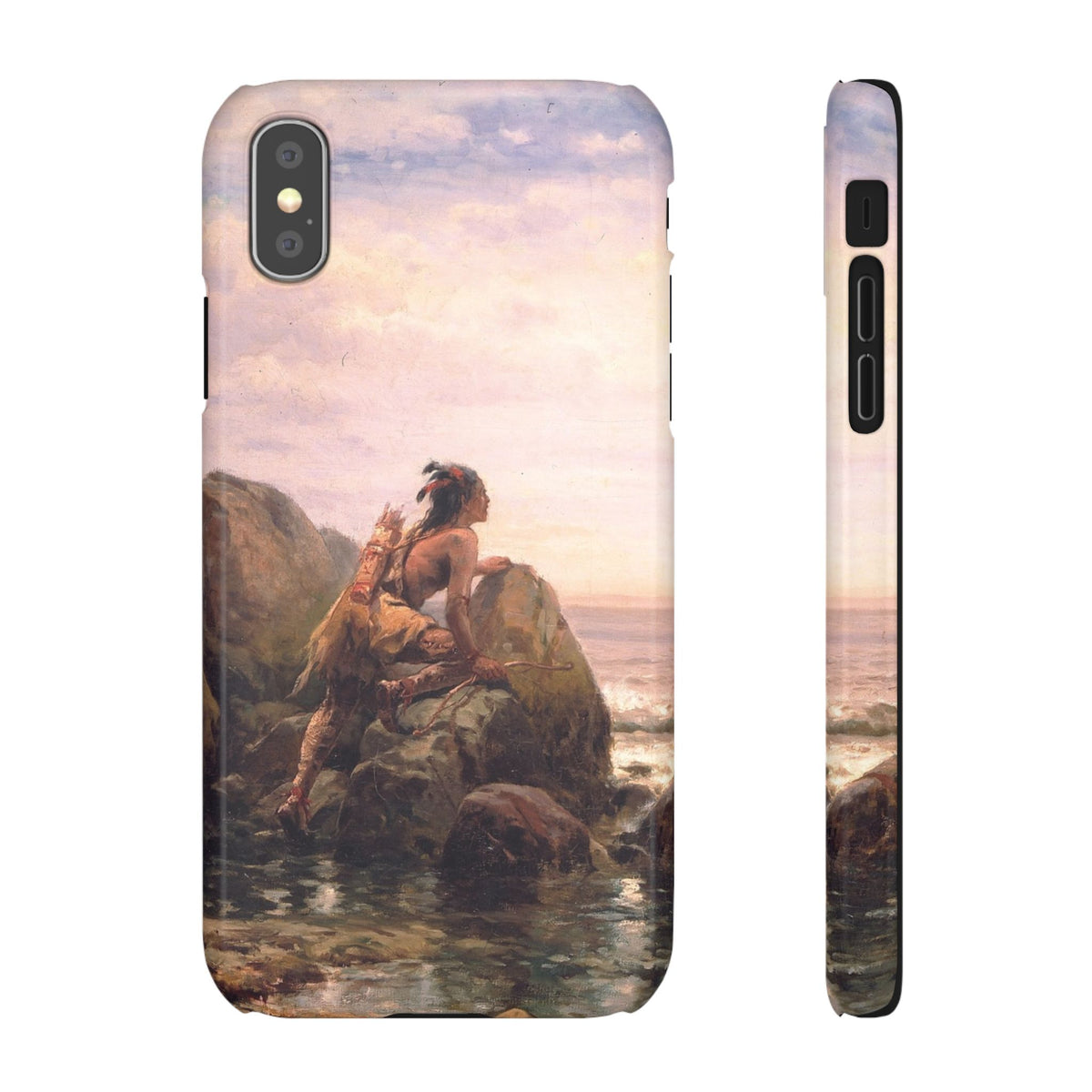 Henrik Hudson entering New York Harbor by Edward Moran - iPhone Slim Case