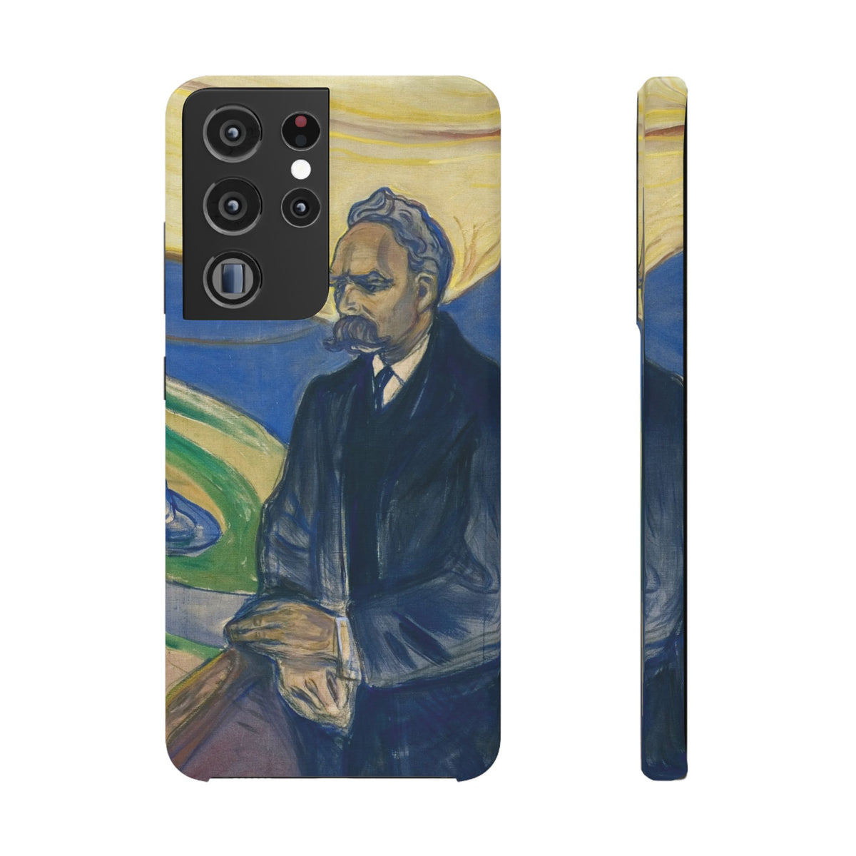 Portrait of Friedrich Nietzsche by Edvard Munch - Samsung Slim Case