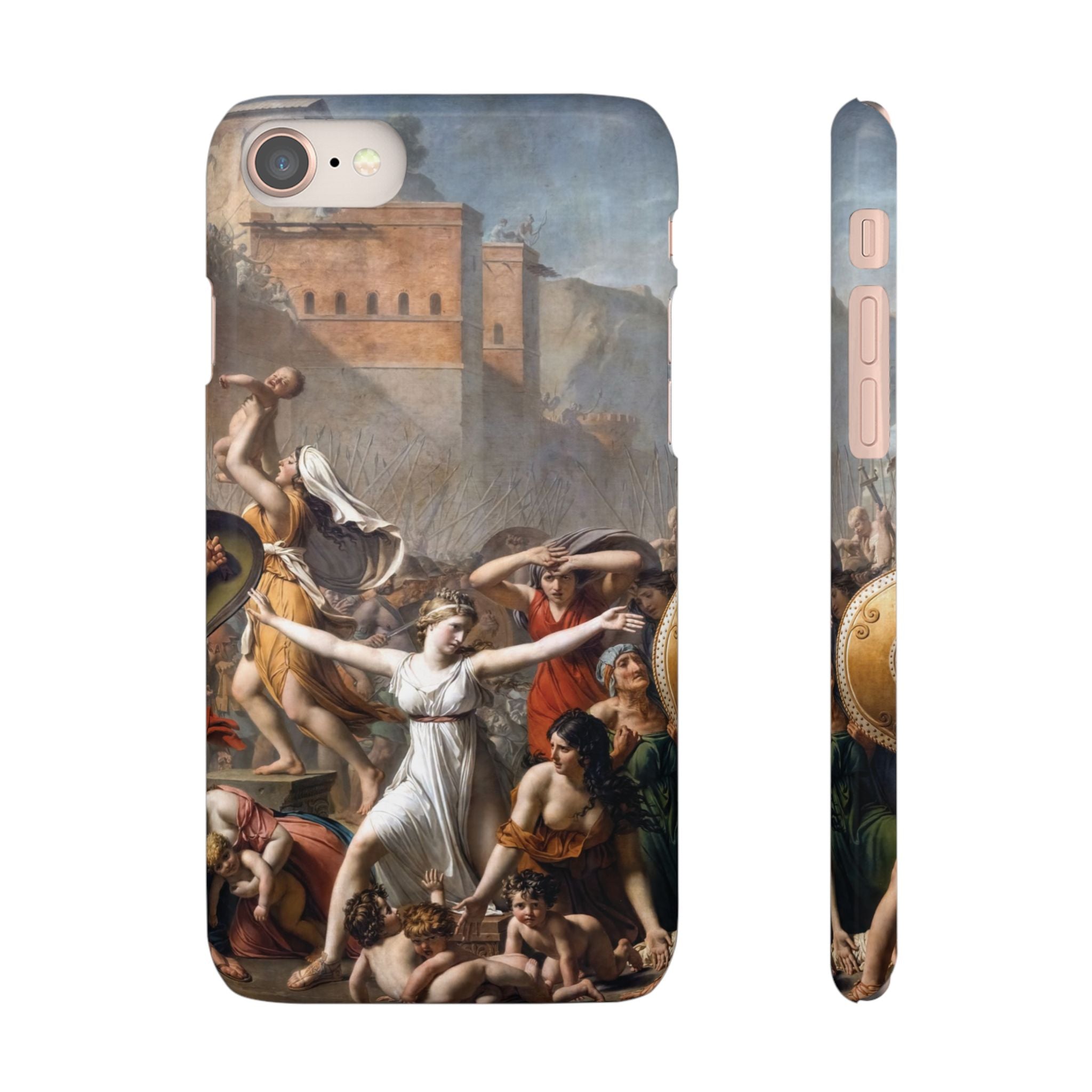 The Intervention of the Sabine Women by Jacques-Louis David - iPhone Slim Case